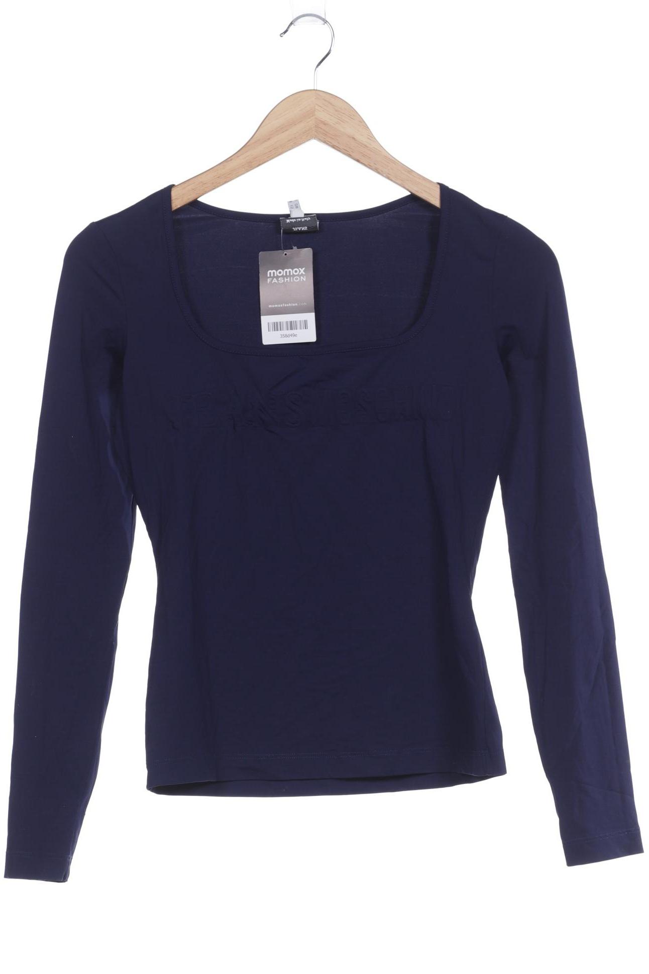 

Love Moschino Damen Langarmshirt, blau, Gr. 38