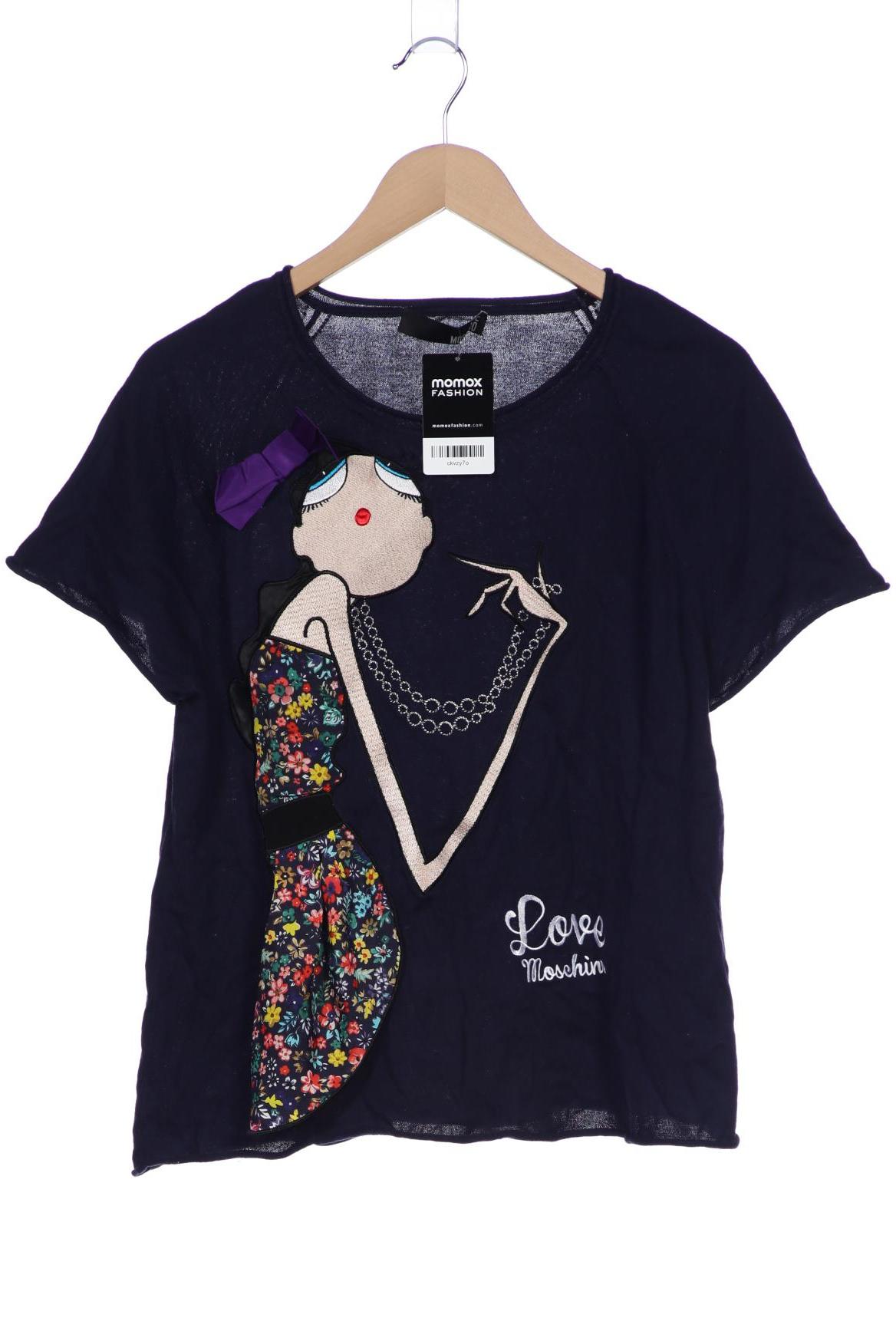 

Love Moschino Damen T-Shirt, marineblau, Gr. 38