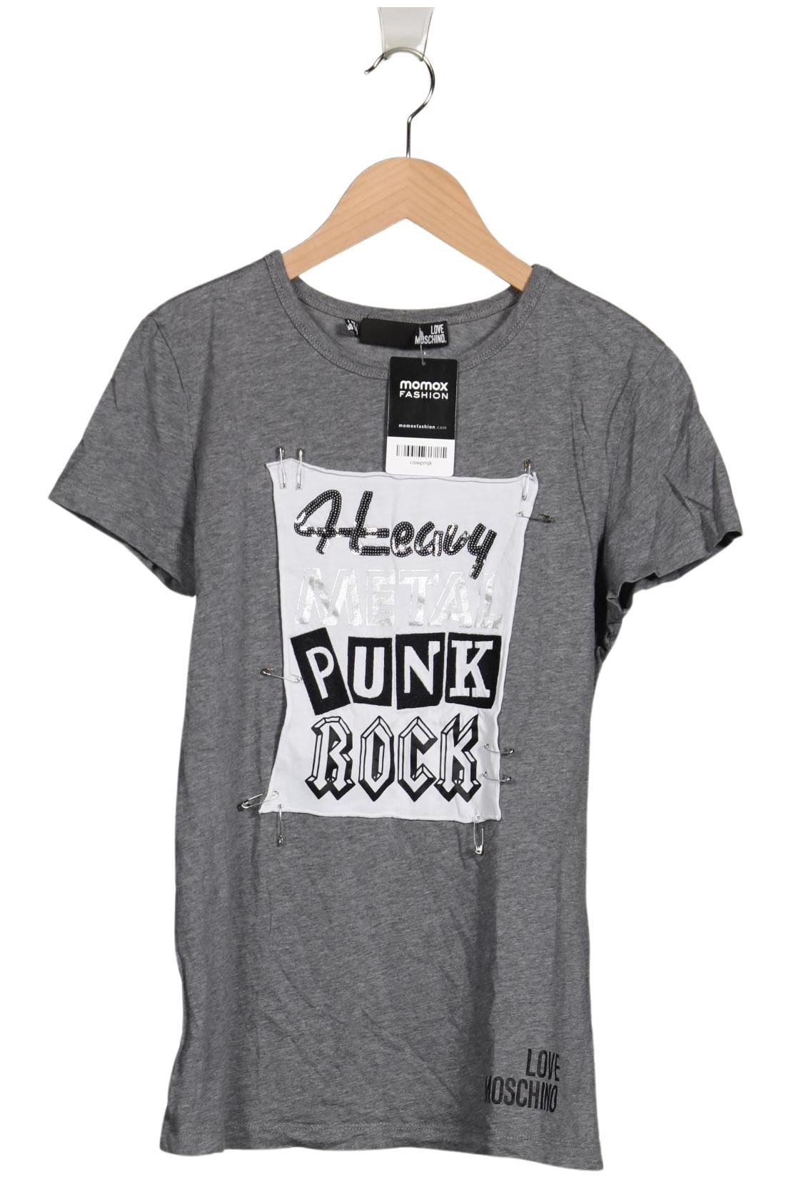 

Love Moschino Damen T-Shirt, grau, Gr. 40