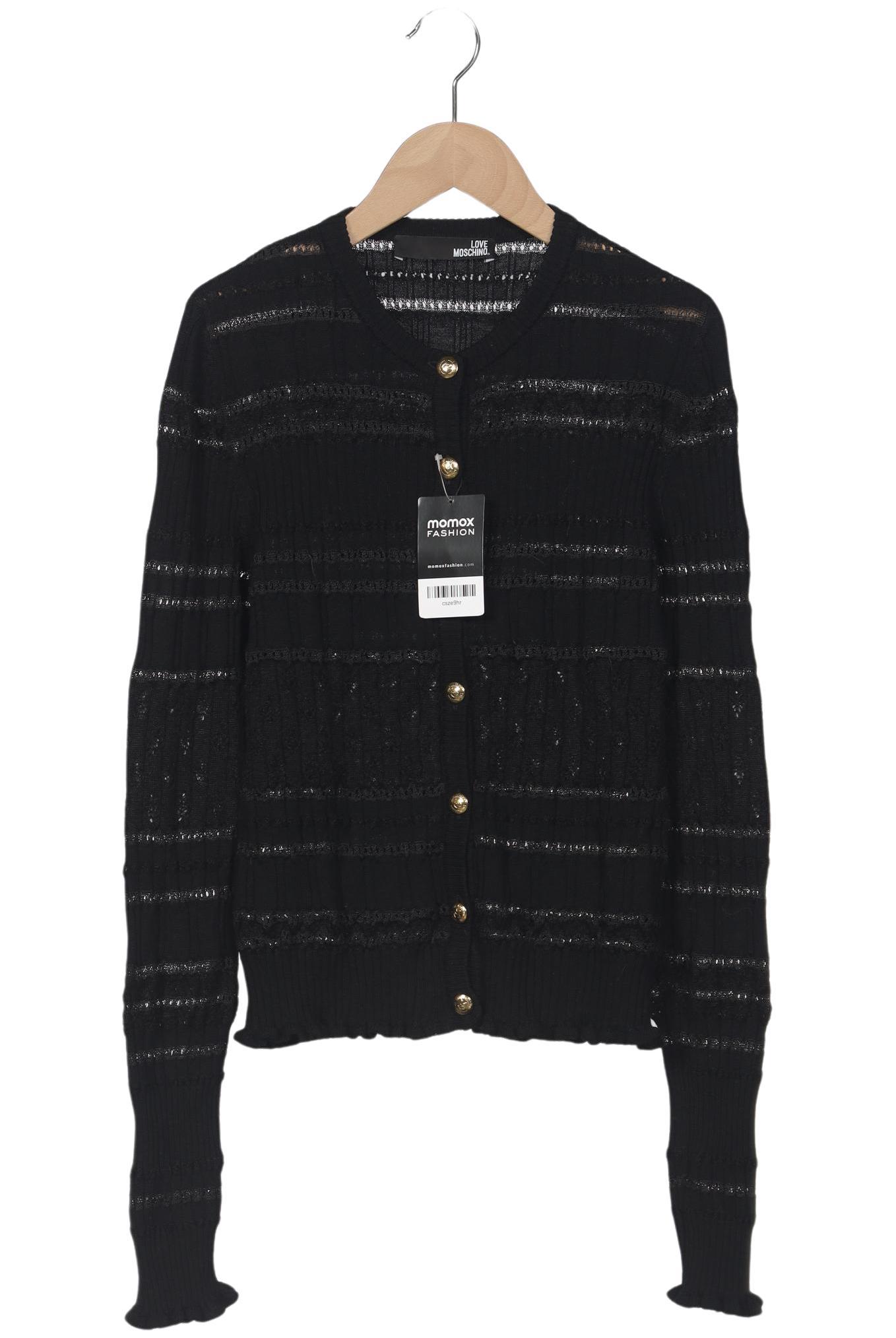 

Love Moschino Damen Strickjacke, schwarz, Gr. 36