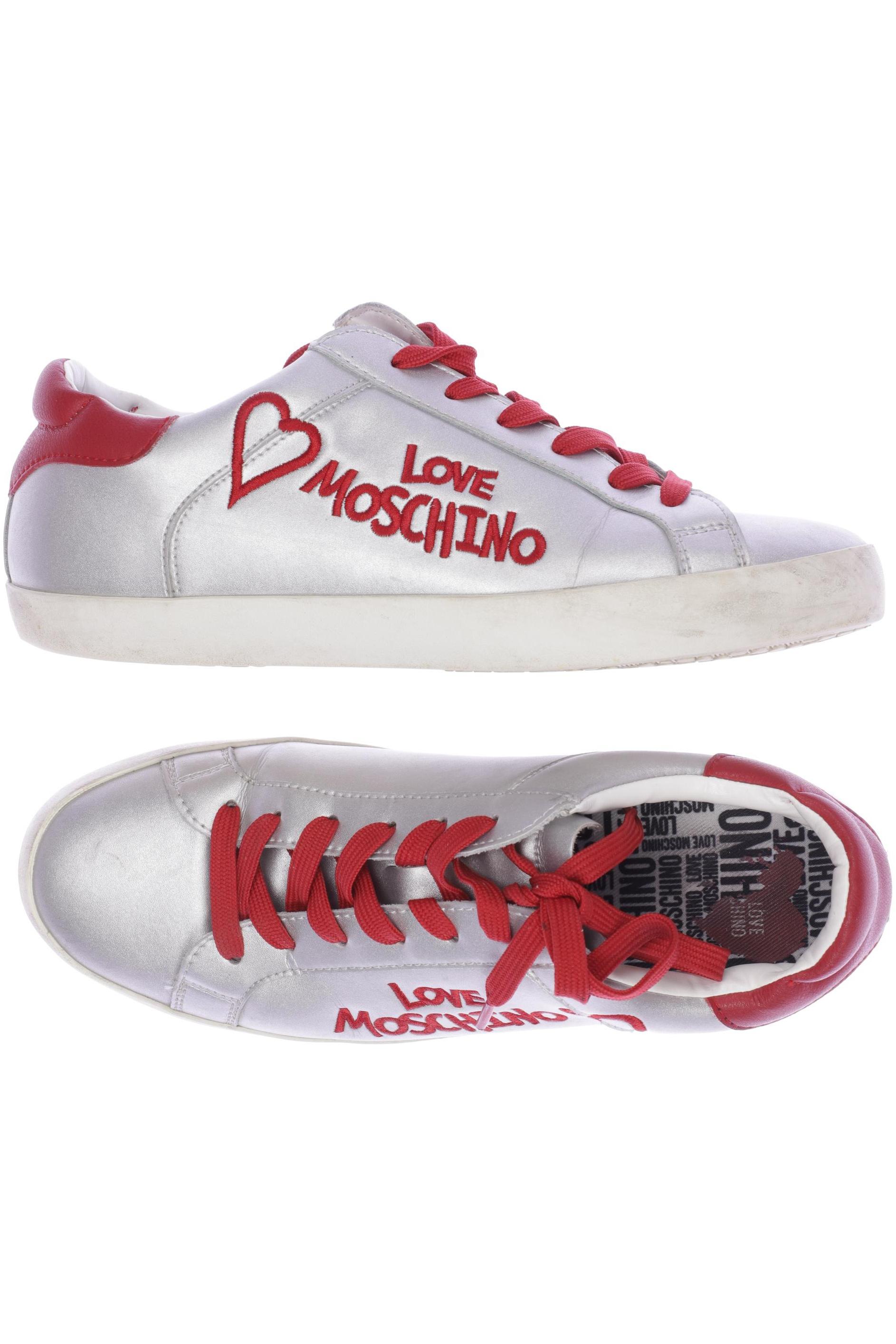 

Love Moschino Damen Sneakers, silber, Gr. 40