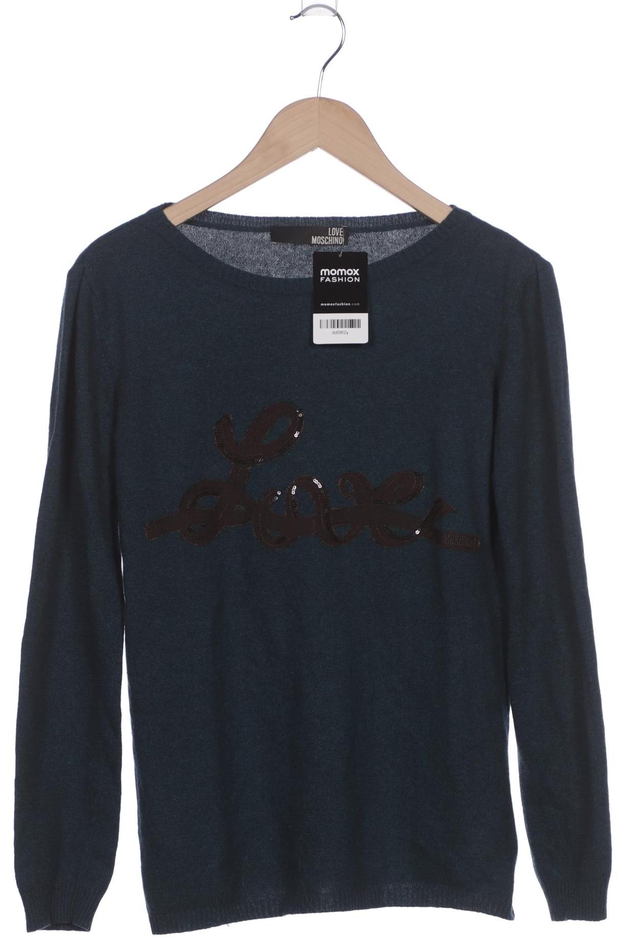

Love Moschino Damen Pullover, blau, Gr. 36