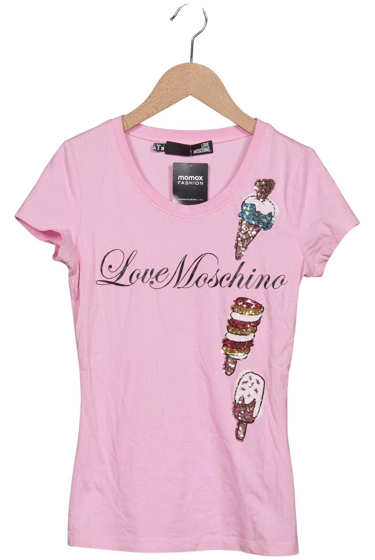 

Love Moschino Damen T-Shirt, pink, Gr. 34