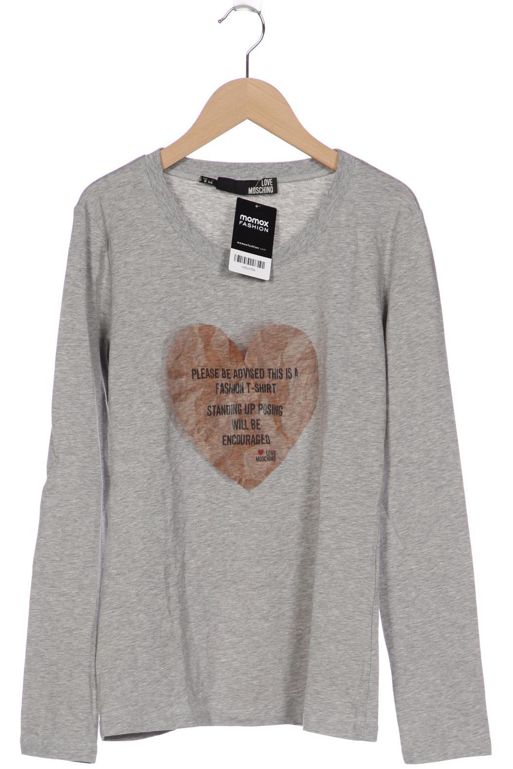 

Love Moschino Damen Langarmshirt, grau, Gr. 40
