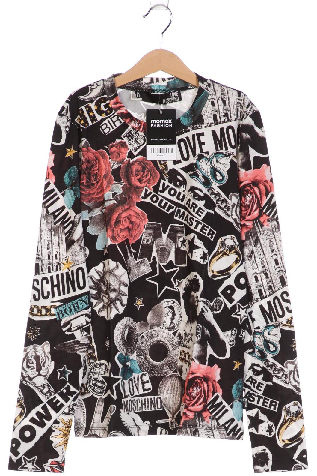 

Love Moschino Damen Langarmshirt, schwarz, Gr. 38
