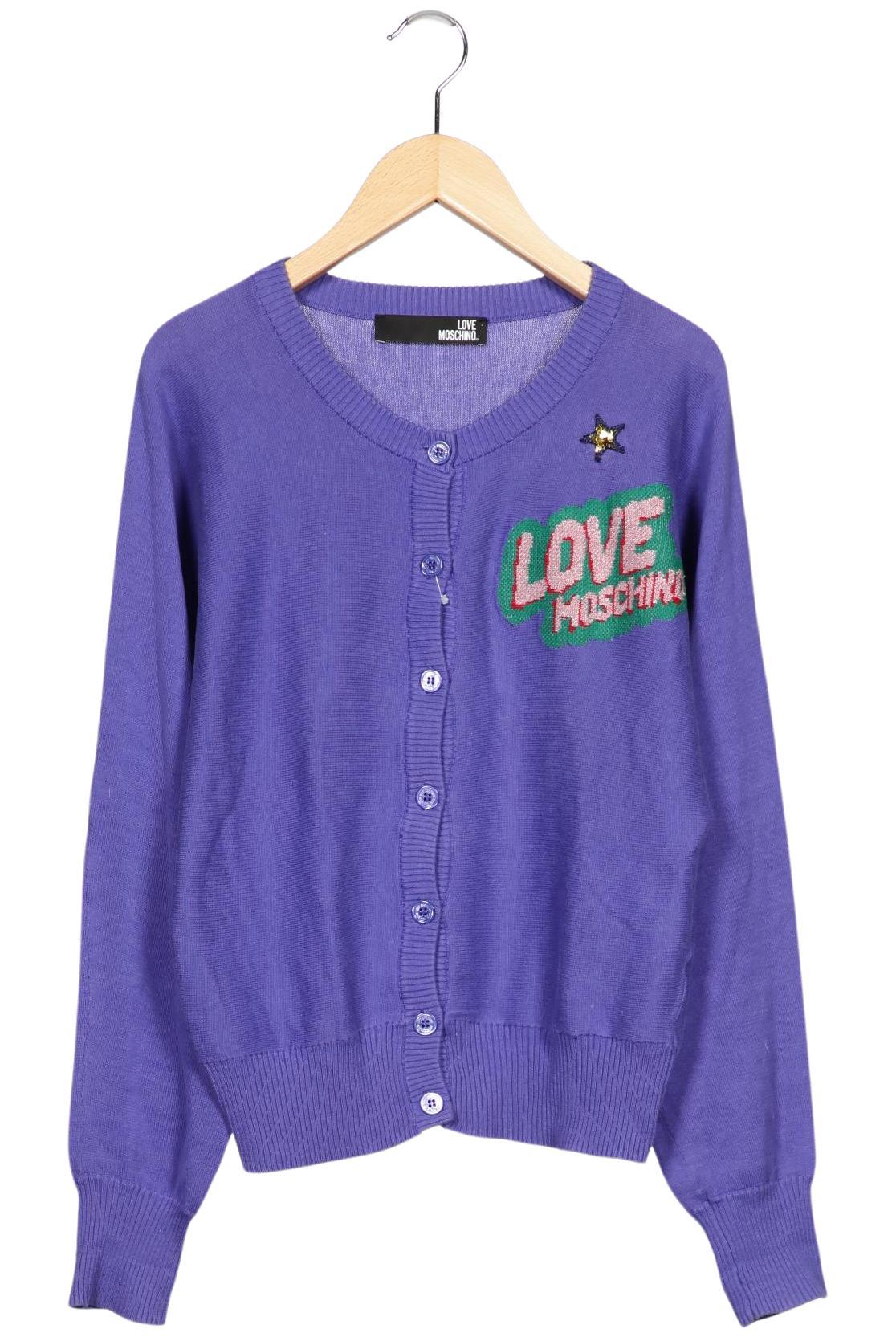 

Love Moschino Damen Strickjacke, flieder, Gr. 36