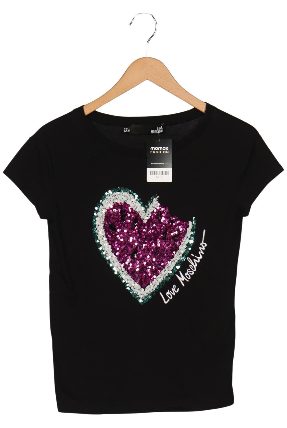

Love Moschino Damen T-Shirt, schwarz, Gr. 36