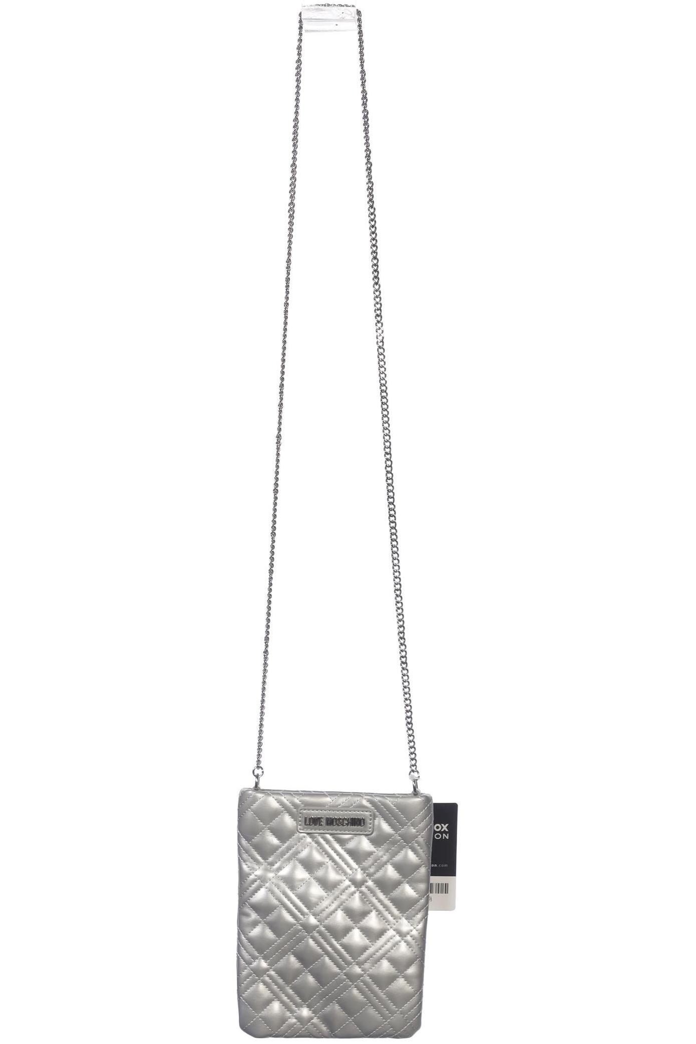 

Love Moschino Damen Handtasche, silber, Gr.