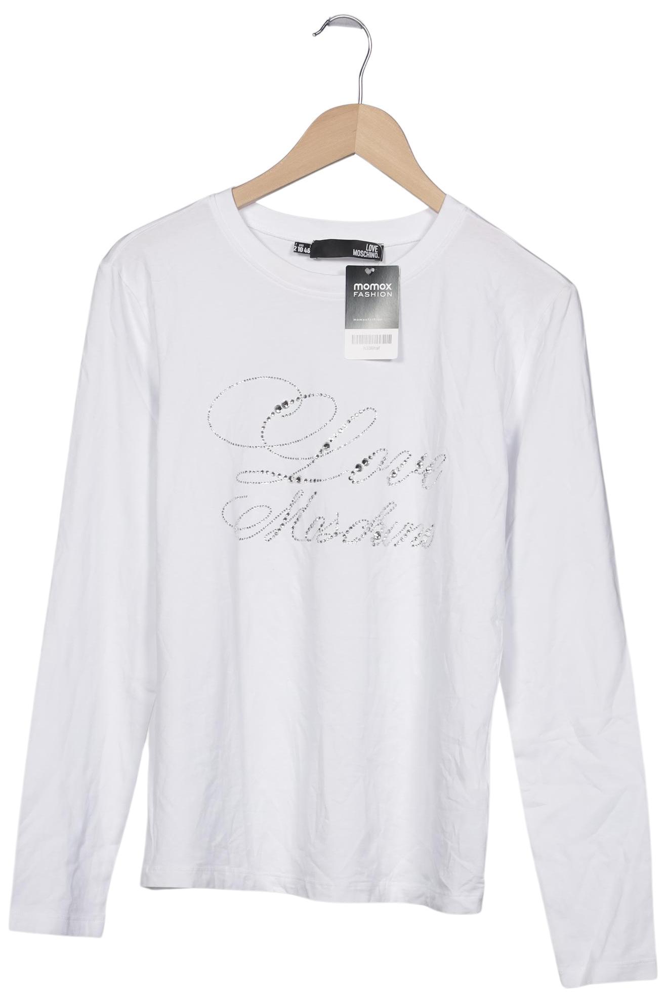 

Love Moschino Damen Langarmshirt, weiß, Gr. 42