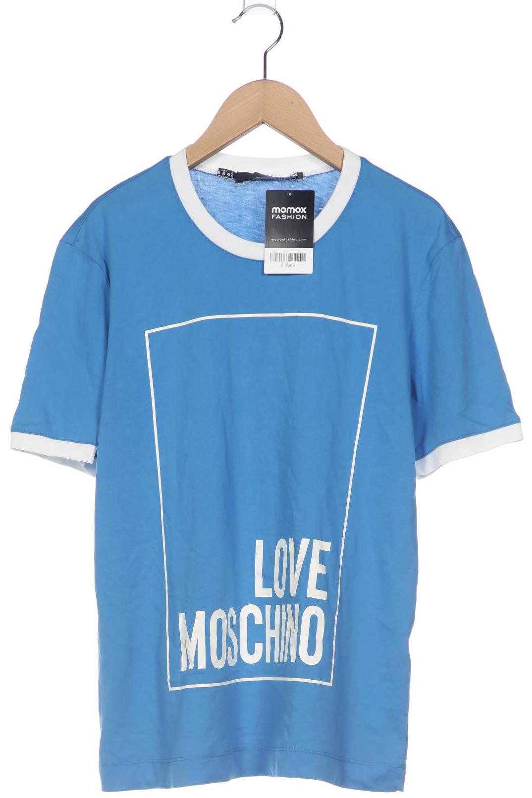 

Love Moschino Damen T-Shirt, blau, Gr. 36