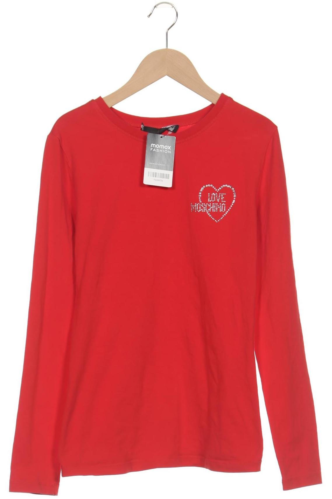 

Love Moschino Damen Langarmshirt, rot, Gr. 36