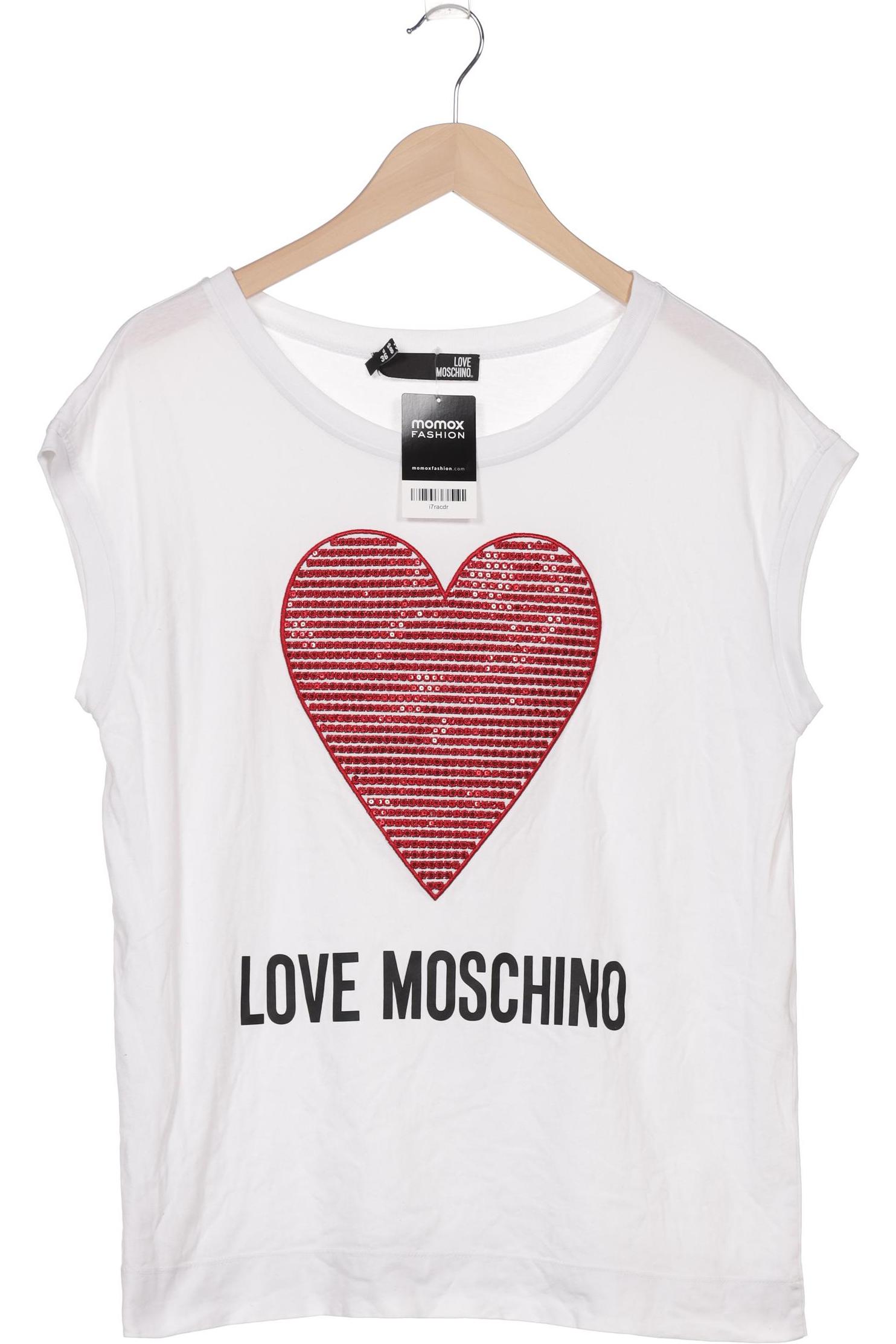 

Love Moschino Damen T-Shirt, weiß, Gr. 36
