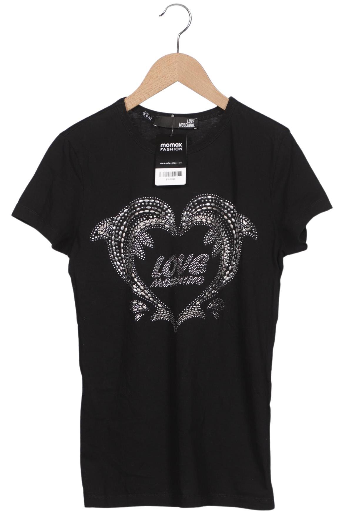 

Love Moschino Damen T-Shirt, schwarz, Gr. 38