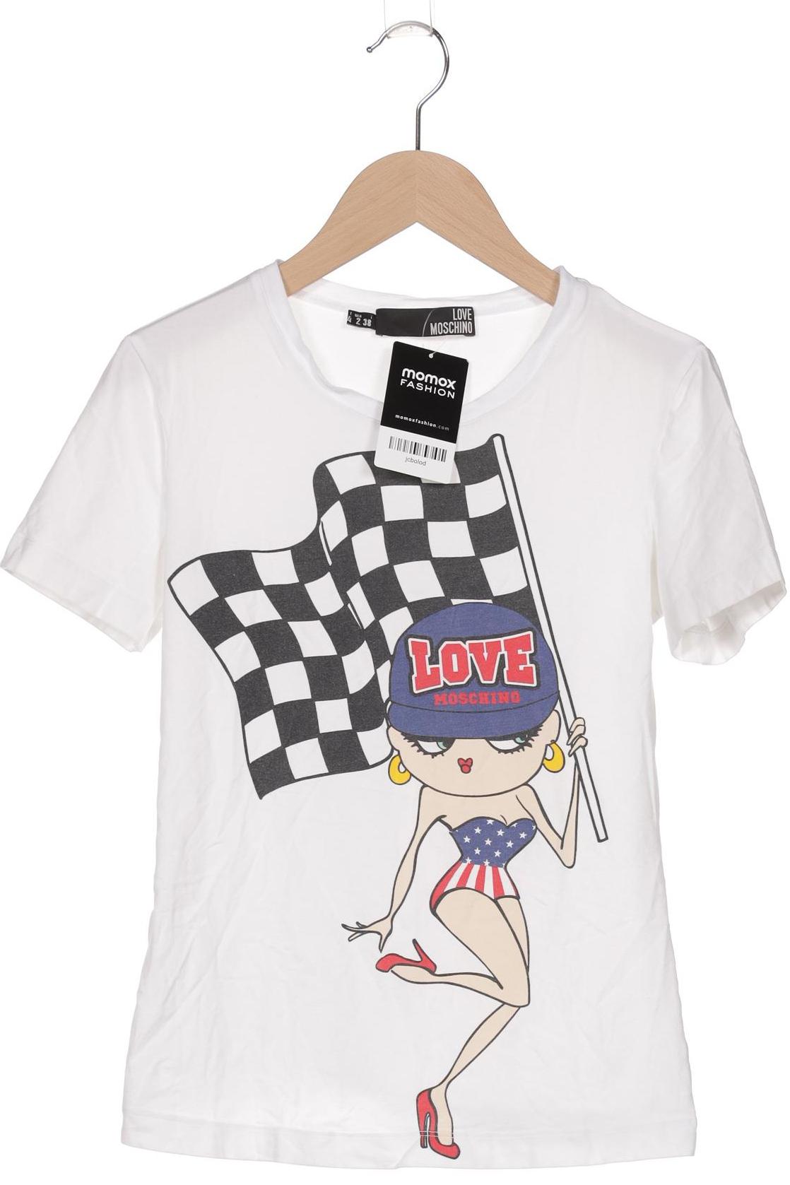 

Love Moschino Damen T-Shirt, weiß, Gr. 34