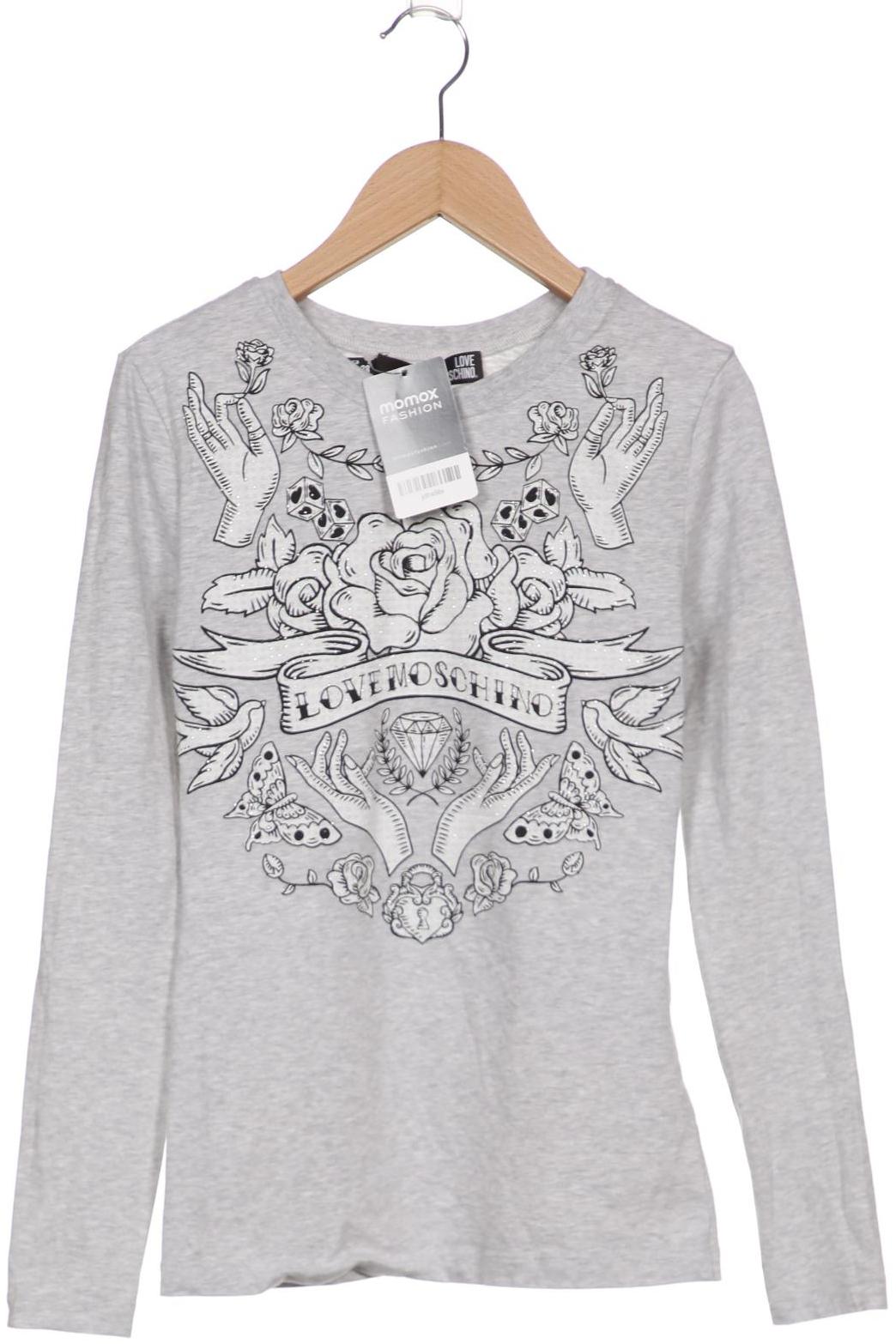 

LOVE MOSCHINO Damen Langarmshirt, grau