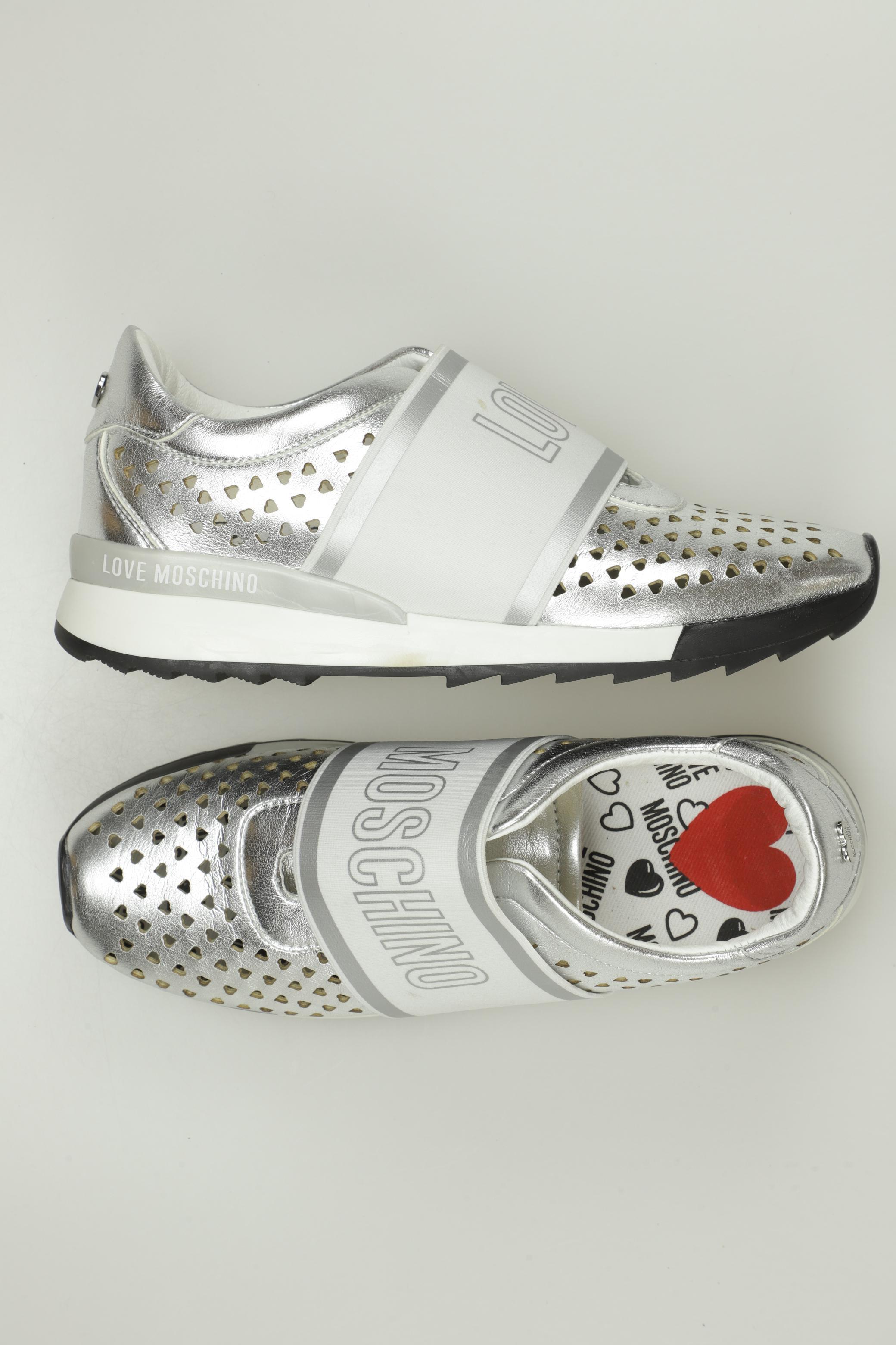

Love Moschino Damen Sneakers, silber, Gr. 38