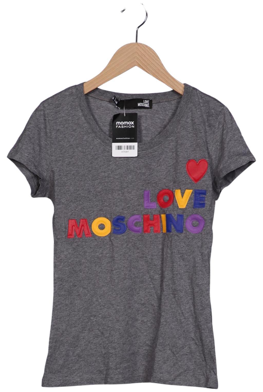 

Love Moschino Damen T-Shirt, grau, Gr. 36