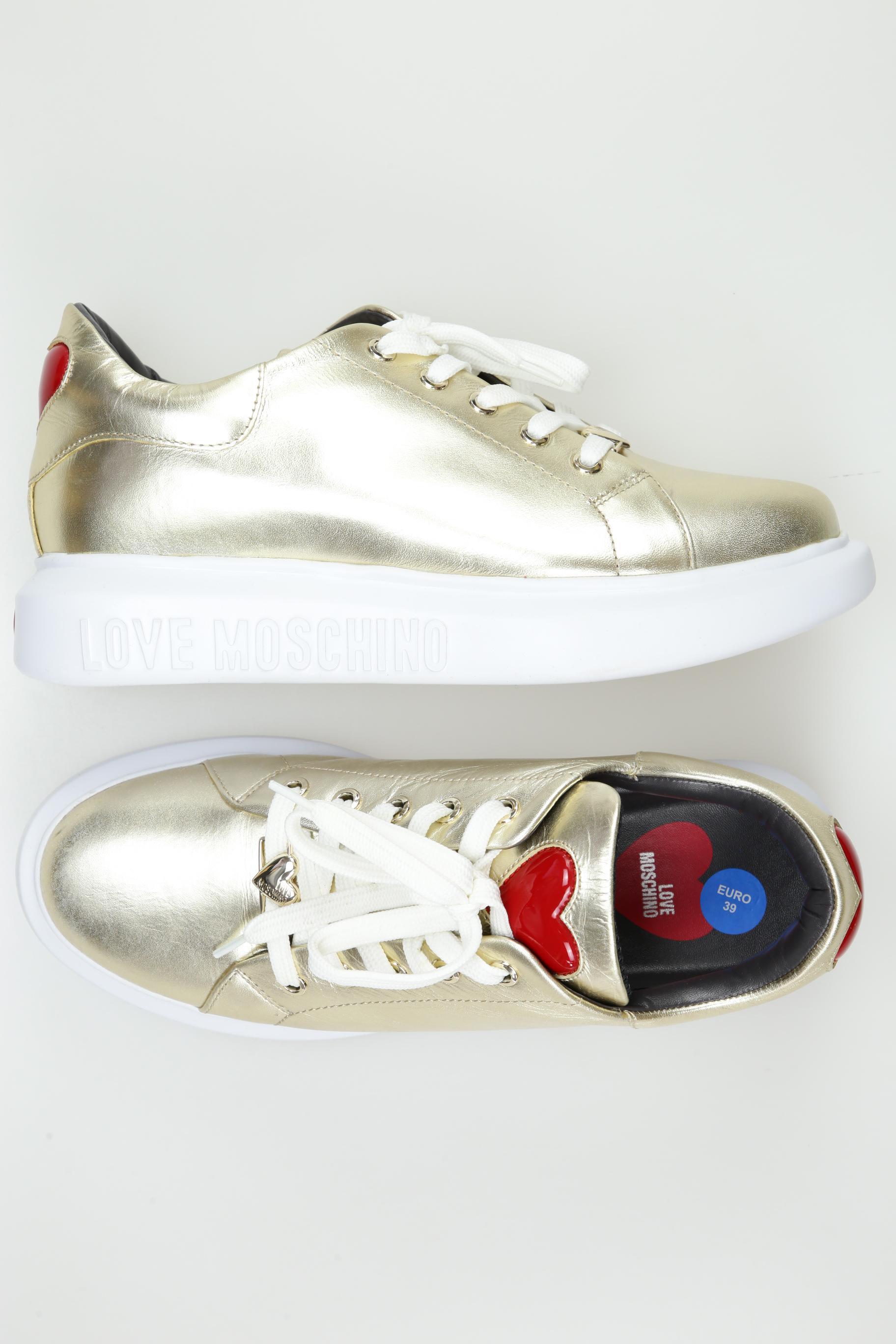 

Love Moschino Damen Sneakers, gold, Gr. 39