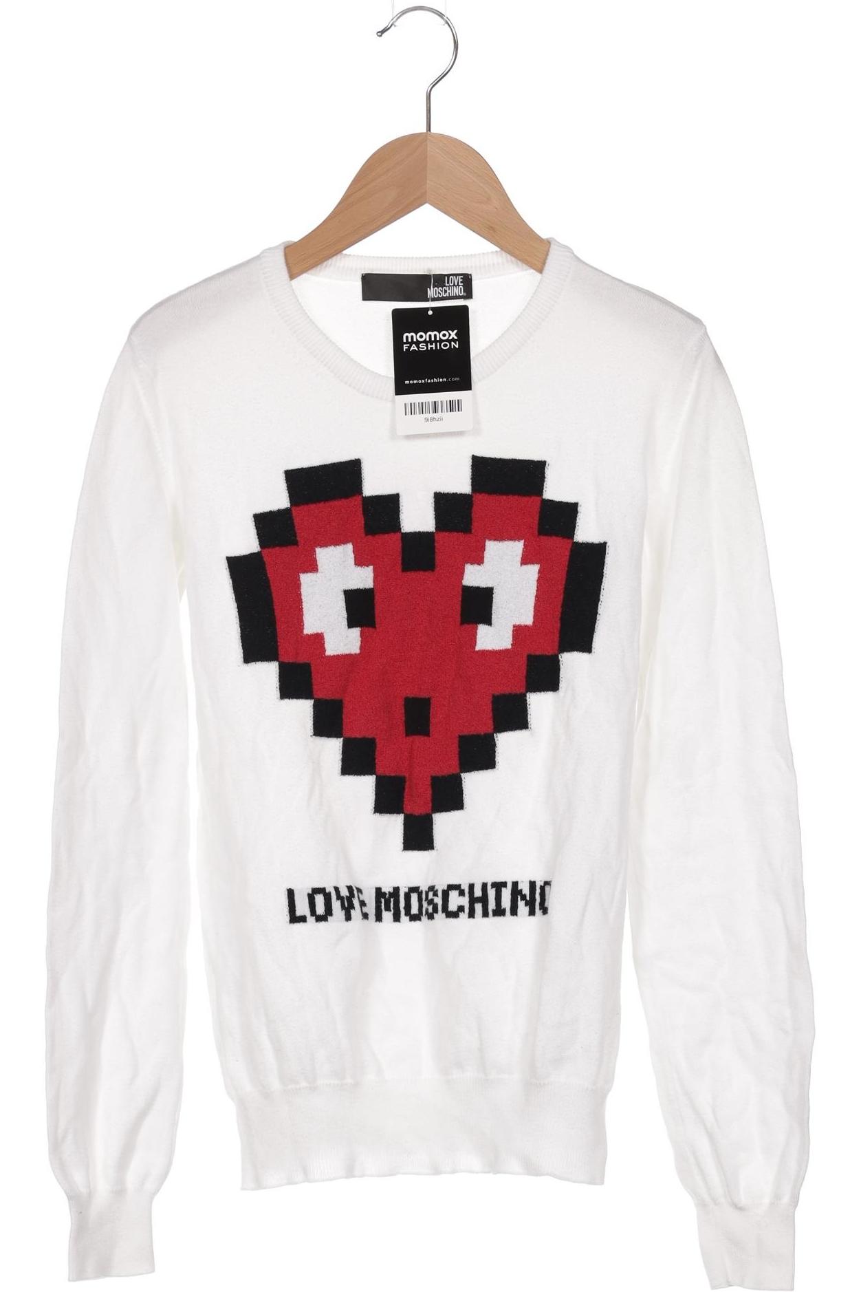 

Love Moschino Damen Pullover, weiß, Gr. 36