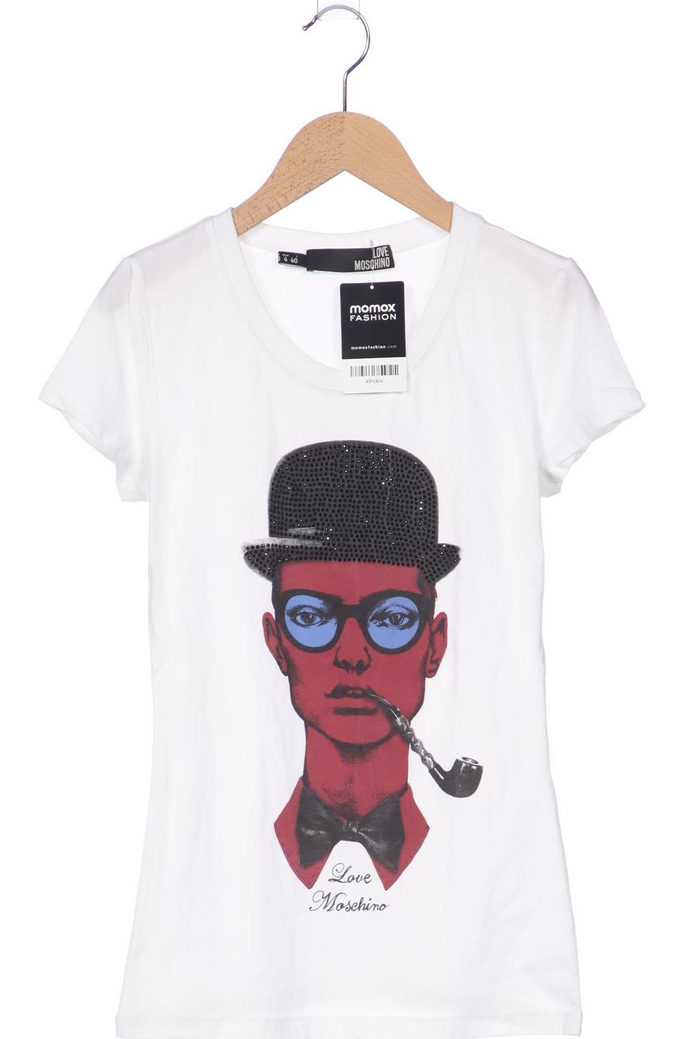 

Love Moschino Damen T-Shirt, weiß, Gr. 36