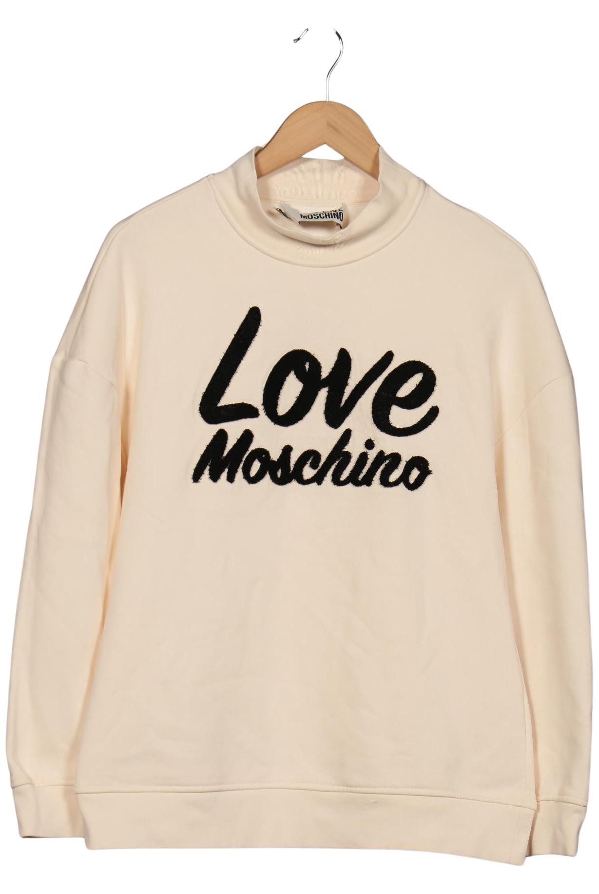 

Love Moschino Damen Sweatshirt, cremeweiß, Gr. 38
