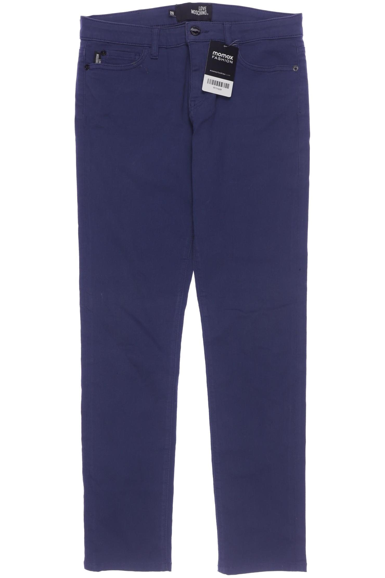 

Love Moschino Damen Stoffhose, blau, Gr. 28