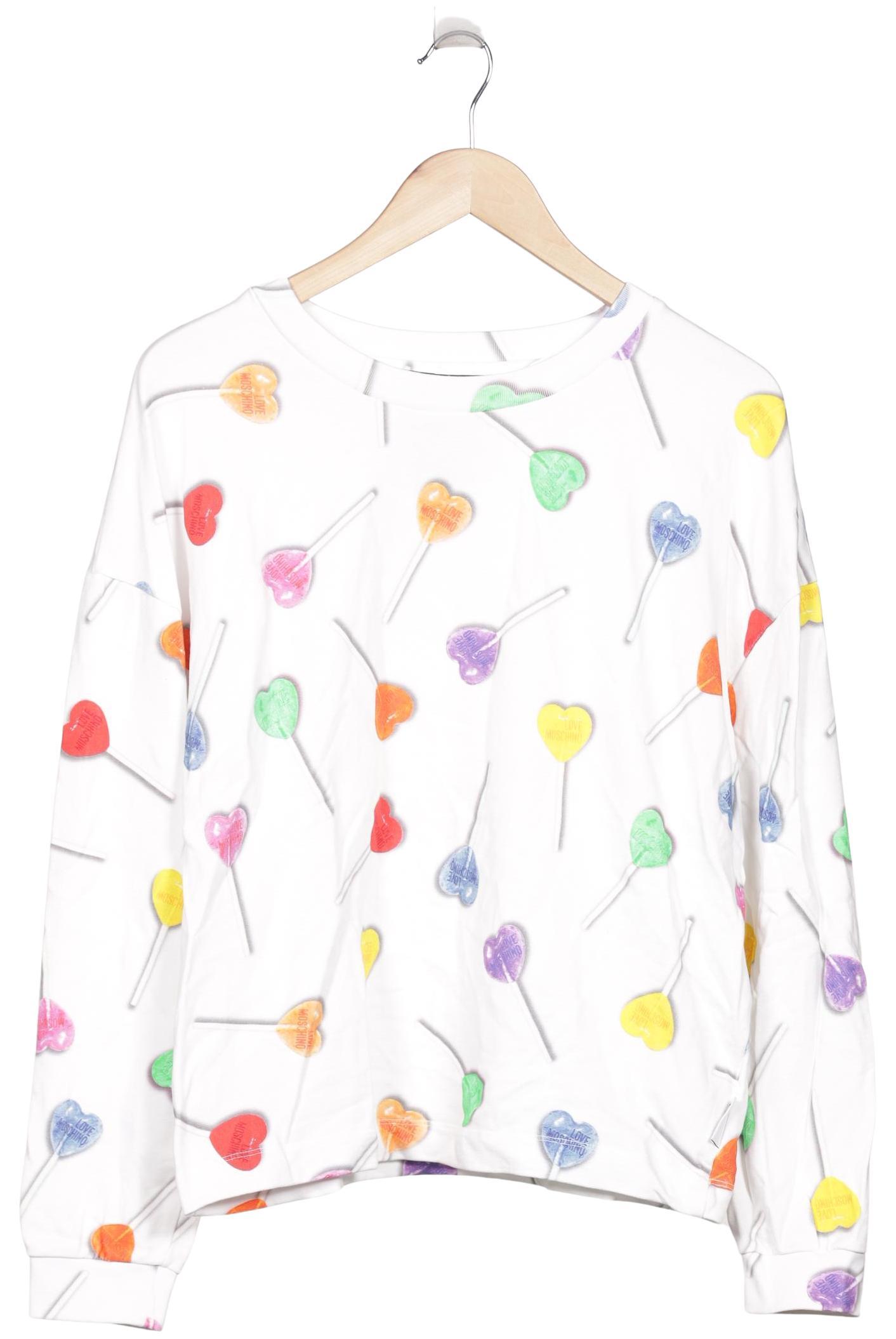 

Love Moschino Damen Sweatshirt, weiß, Gr. 40