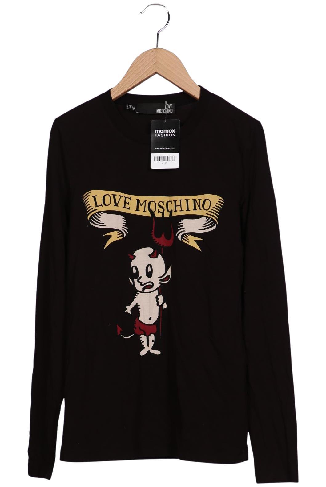 

Love Moschino Damen Langarmshirt, schwarz, Gr. 38