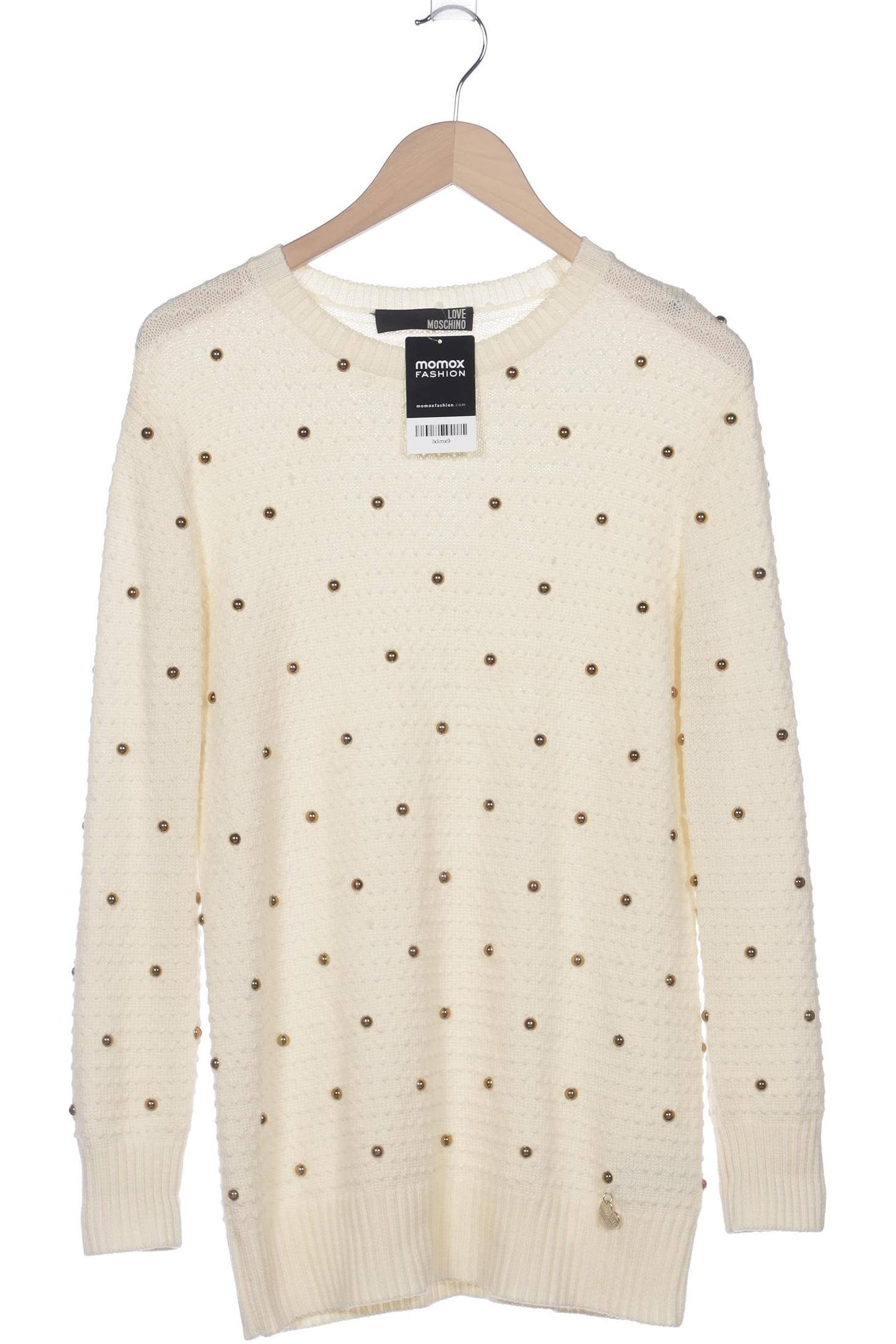 

Love Moschino Damen Pullover, cremeweiß, Gr. 36