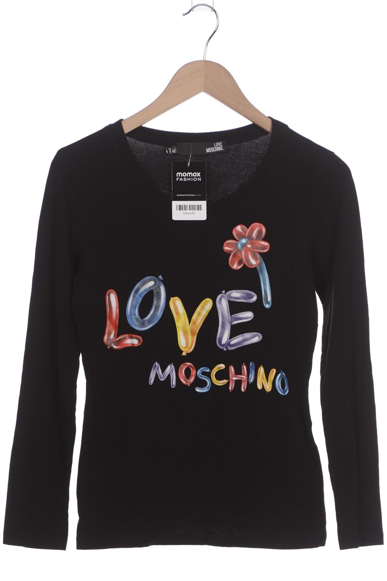 

Love Moschino Damen Langarmshirt, schwarz, Gr. 38