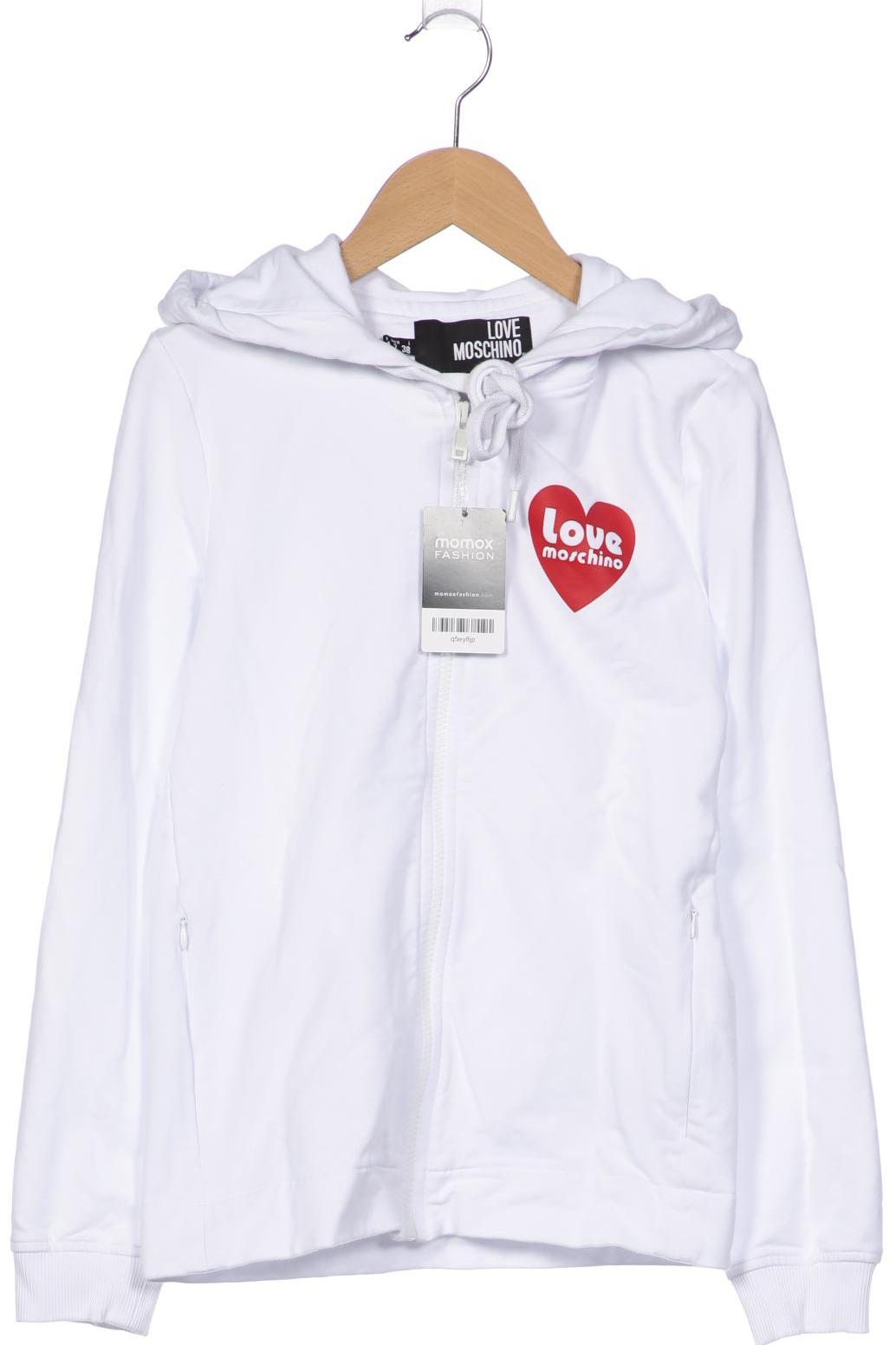 

Love Moschino Damen Kapuzenpullover, weiß, Gr. 32
