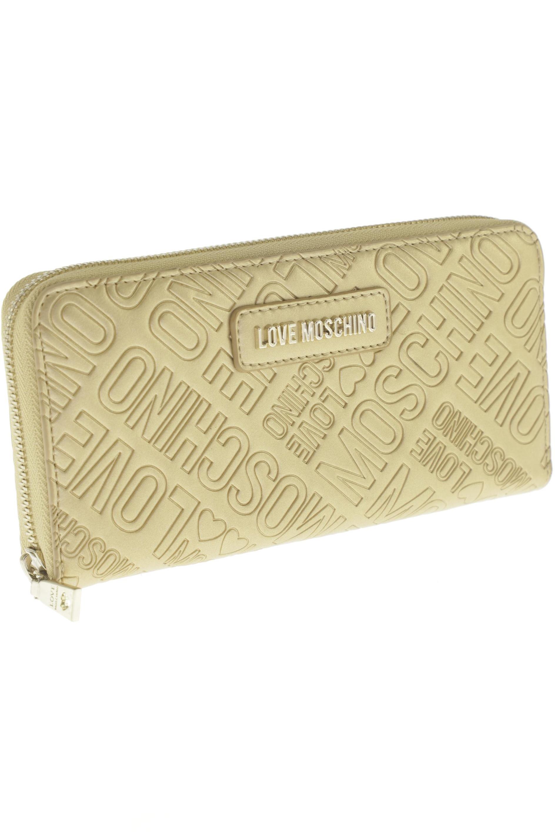 

Love Moschino Damen Portemonnaie, gold, Gr.