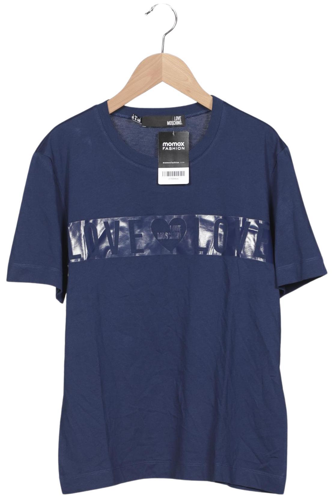 

Love Moschino Damen T-Shirt, marineblau, Gr. 36