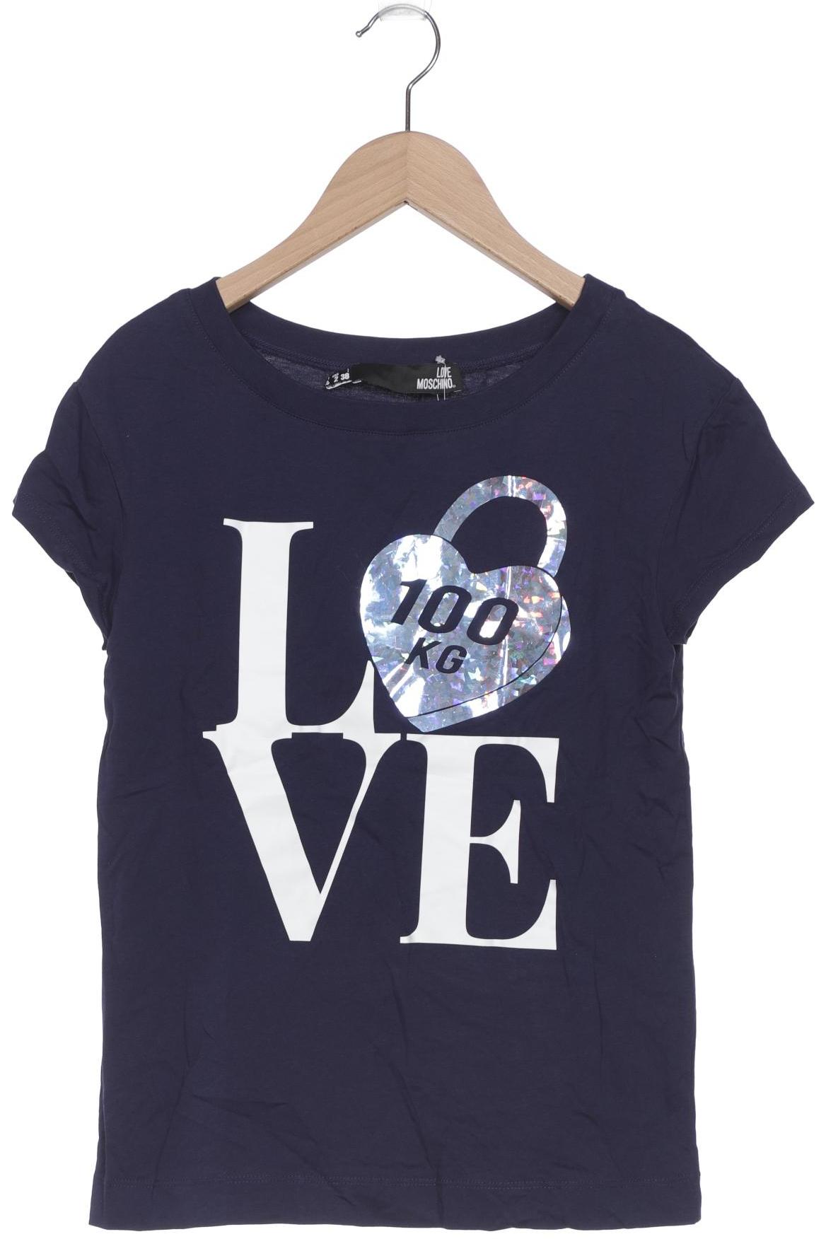

LOVE MOSCHINO Damen T-Shirt, marineblau