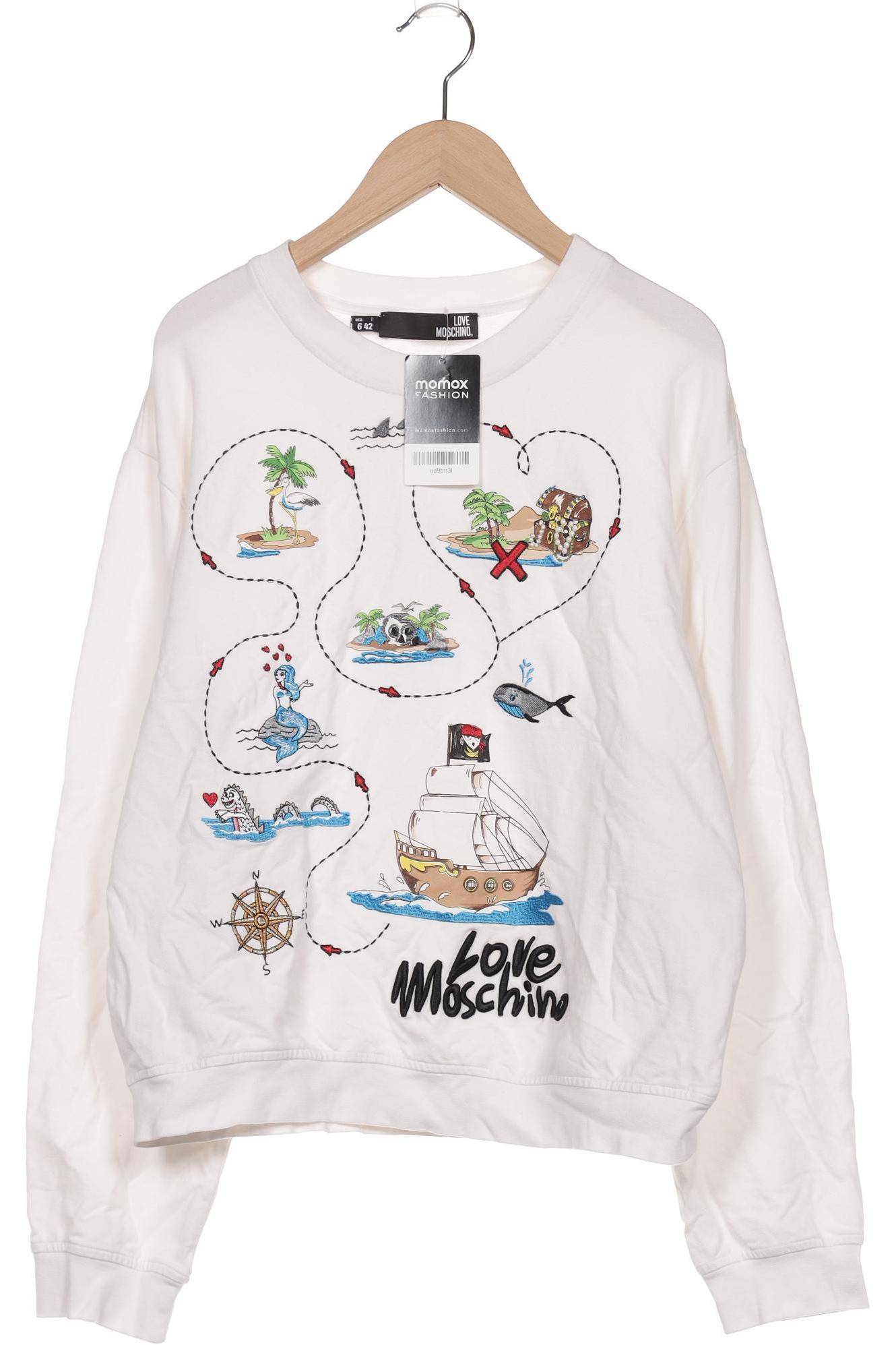 

Love Moschino Damen Sweatshirt, weiß, Gr. 38