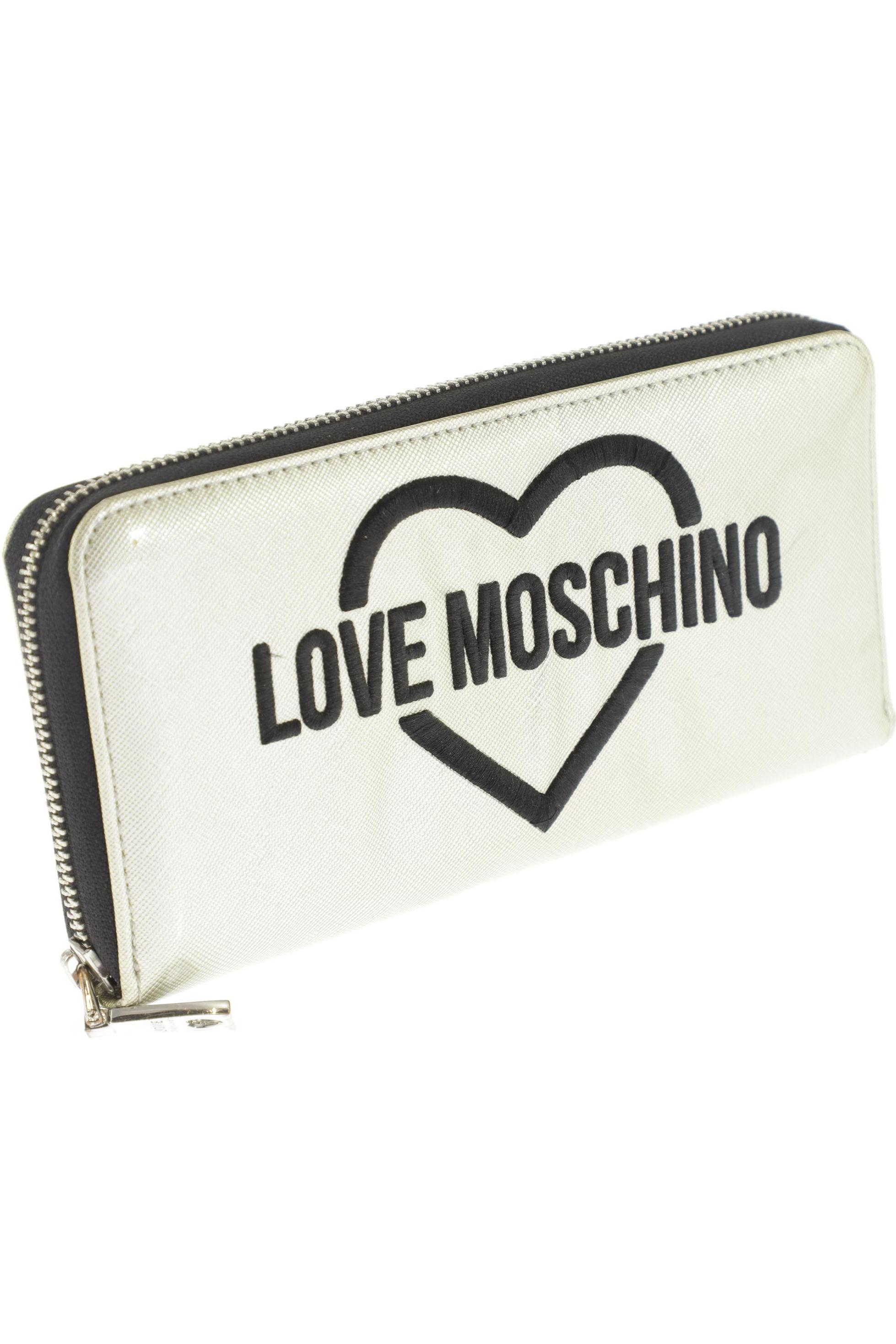 

Love Moschino Damen Portemonnaie, grau, Gr.
