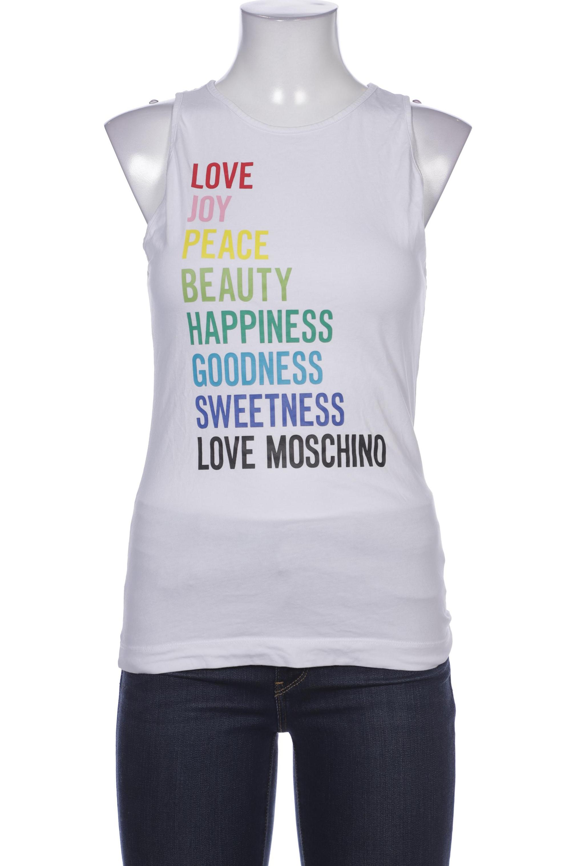 

Love Moschino Damen Top, weiß, Gr. 40