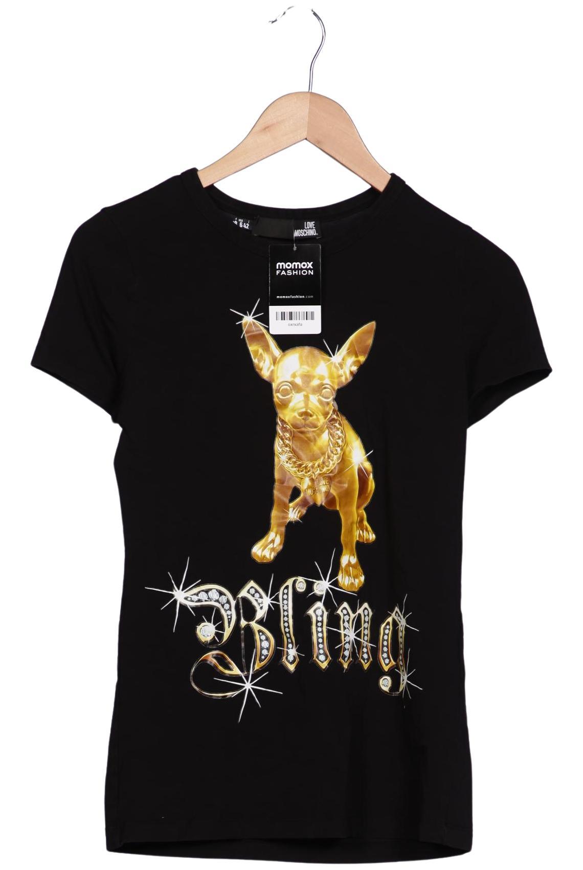 

Love Moschino Damen T-Shirt, schwarz, Gr. 38