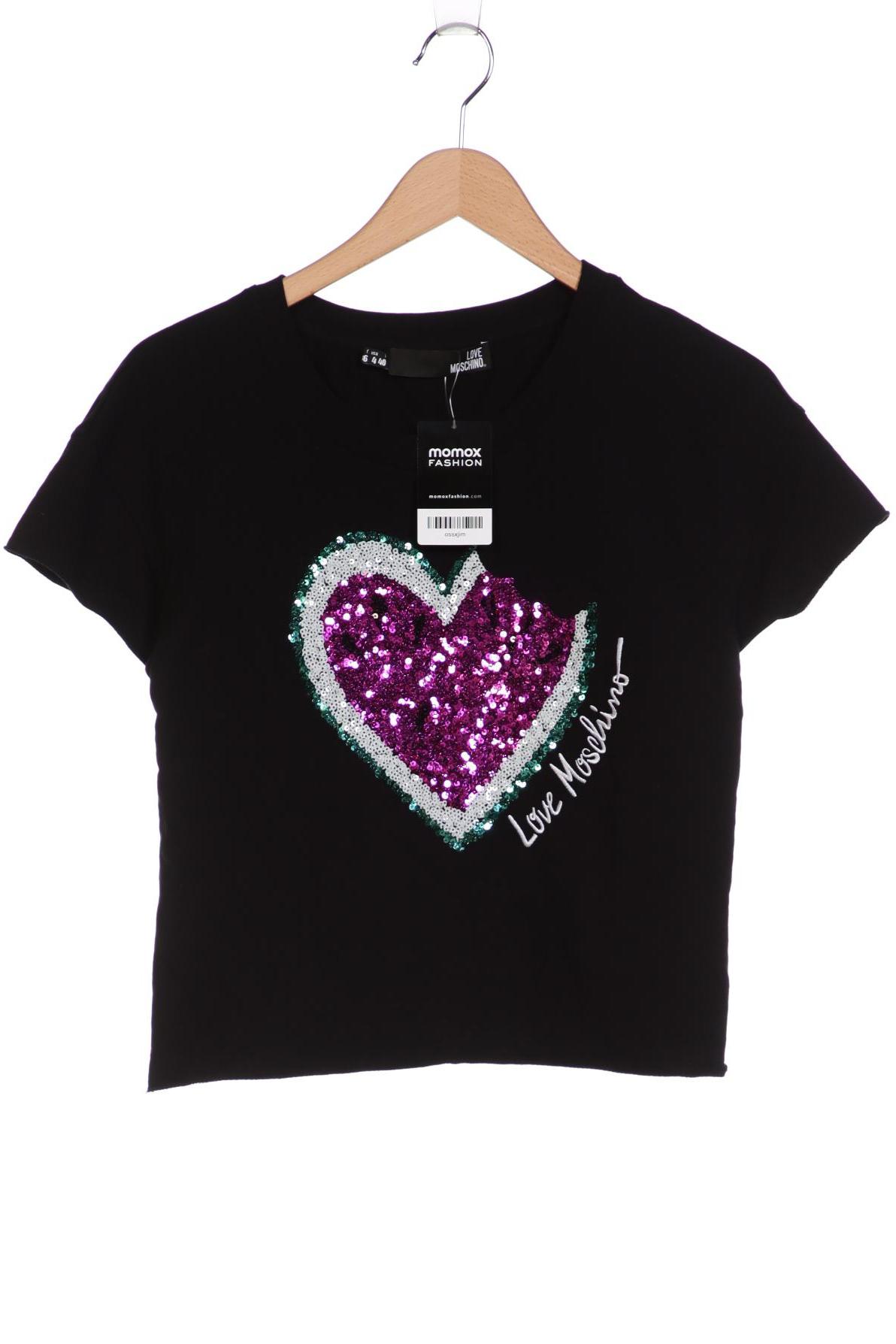 

Love Moschino Damen T-Shirt, schwarz, Gr. 36