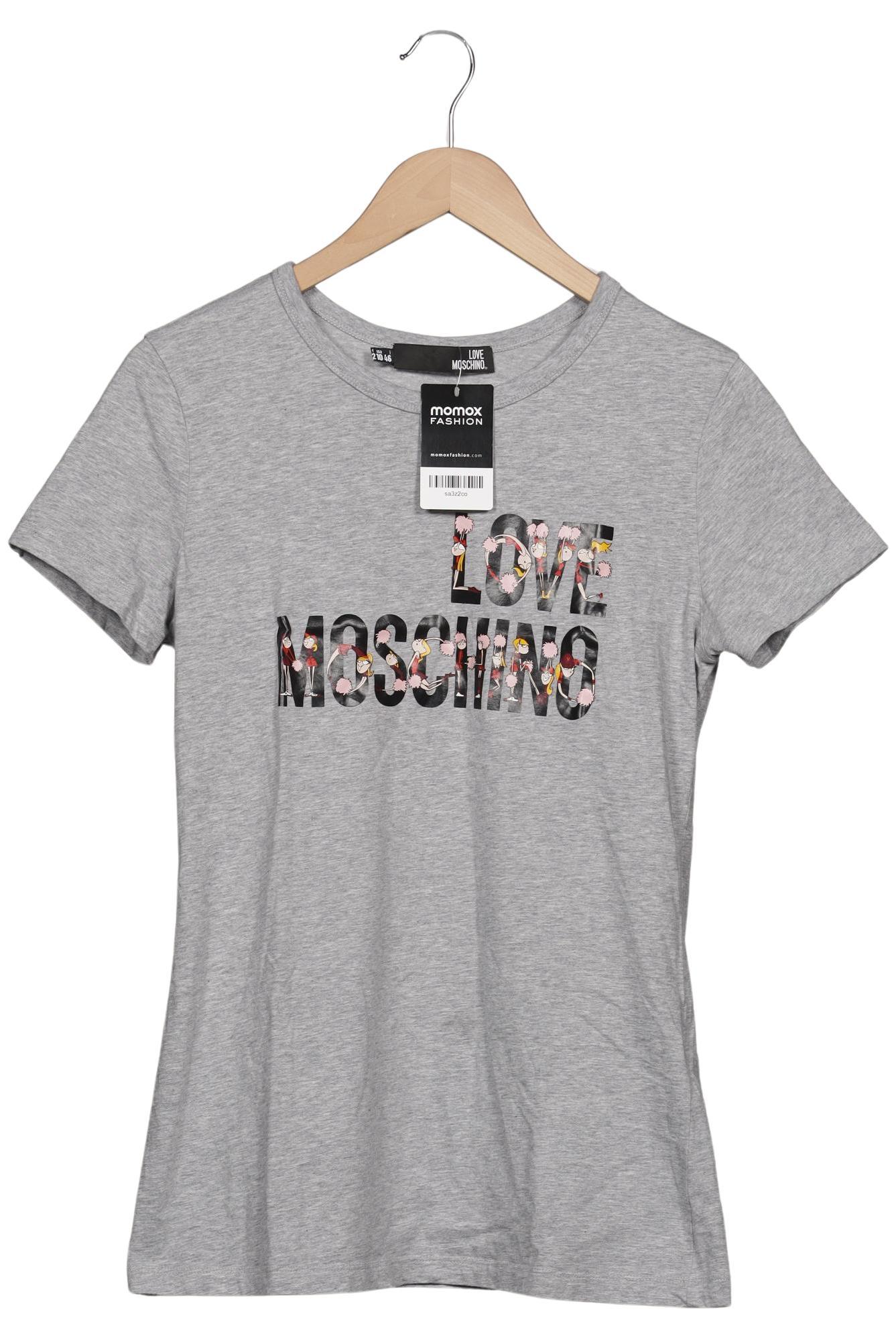 

Love Moschino Damen T-Shirt, grau, Gr. 42