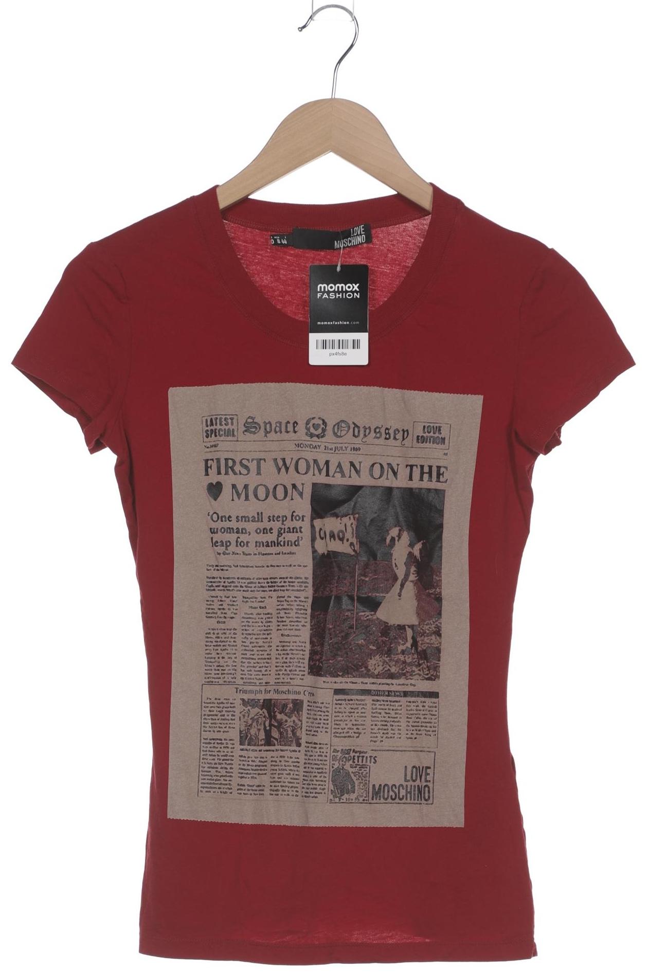 

Love Moschino Damen T-Shirt, bordeaux, Gr. 40
