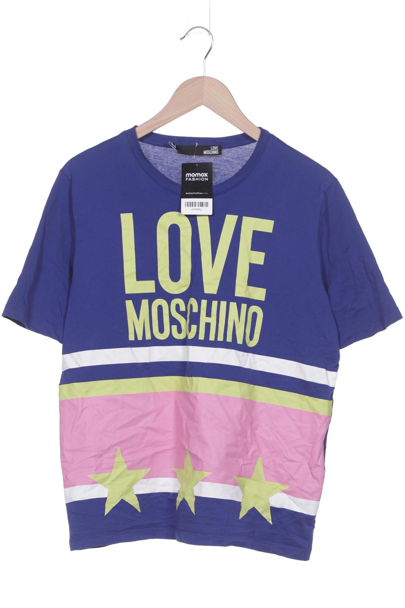 

Love Moschino Damen T-Shirt, blau, Gr. 42