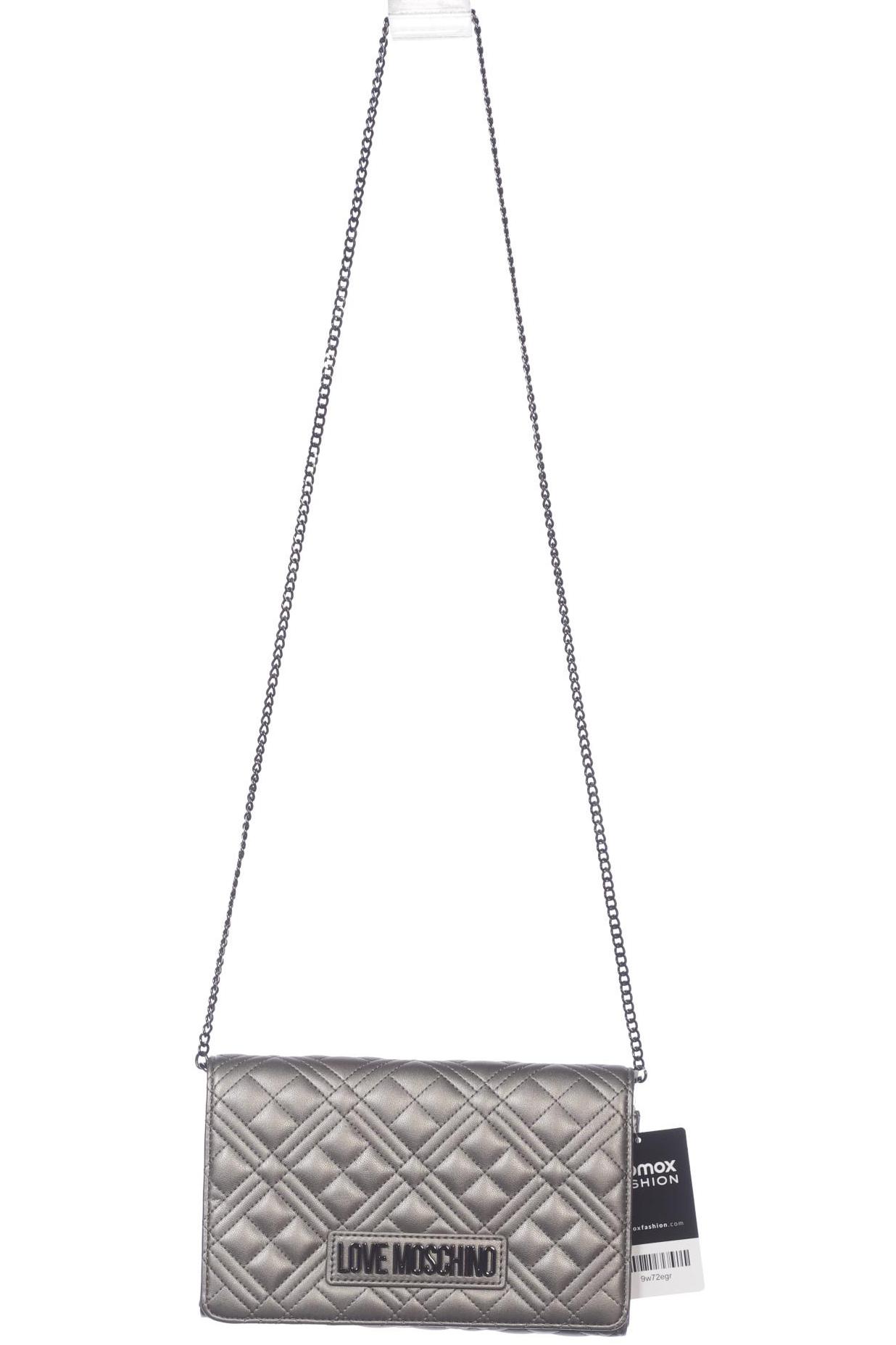 

Love Moschino Damen Handtasche, silber, Gr.