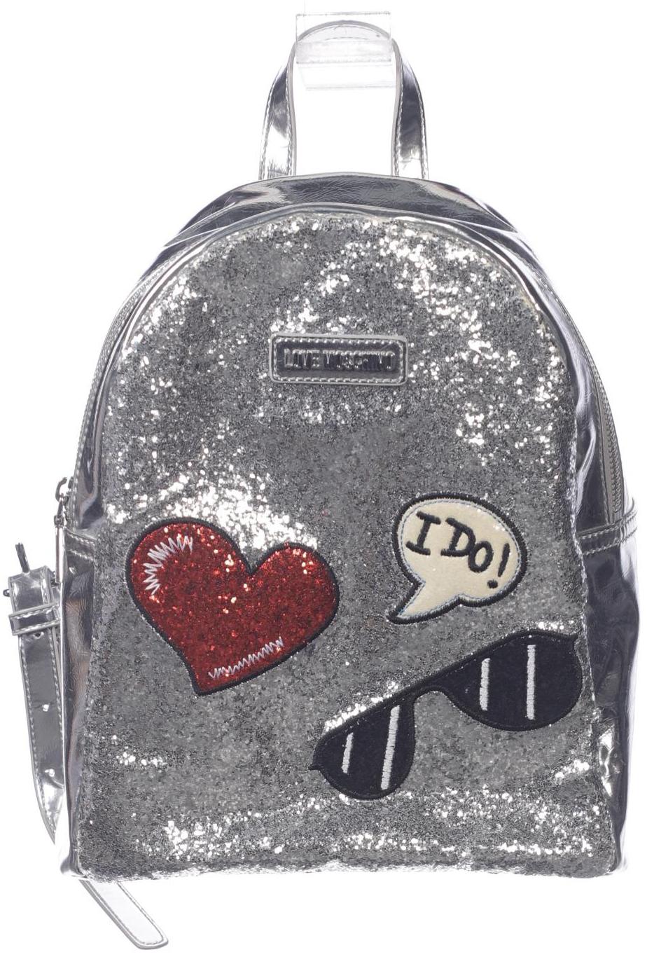 

Love Moschino Damen Rucksack, grau, Gr.