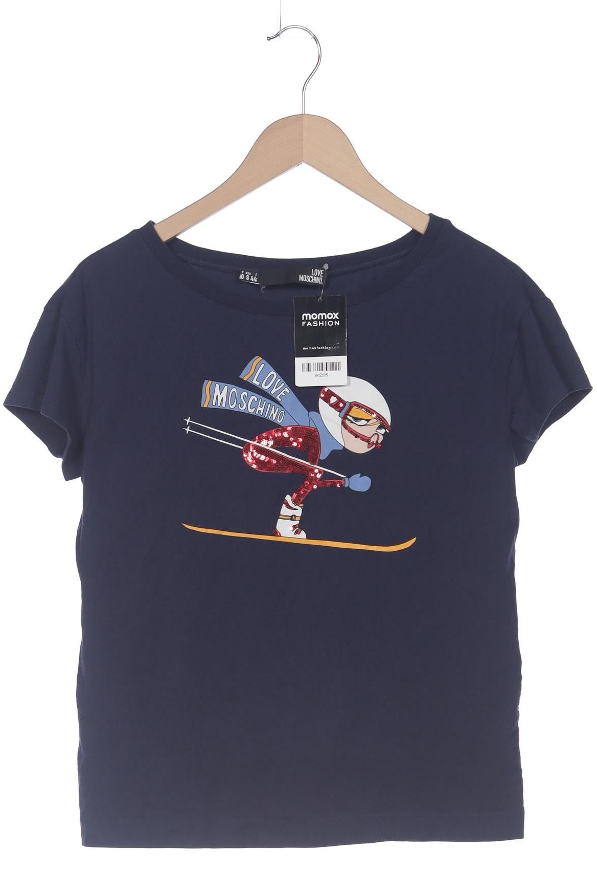 

Love Moschino Damen T-Shirt, marineblau, Gr. 40