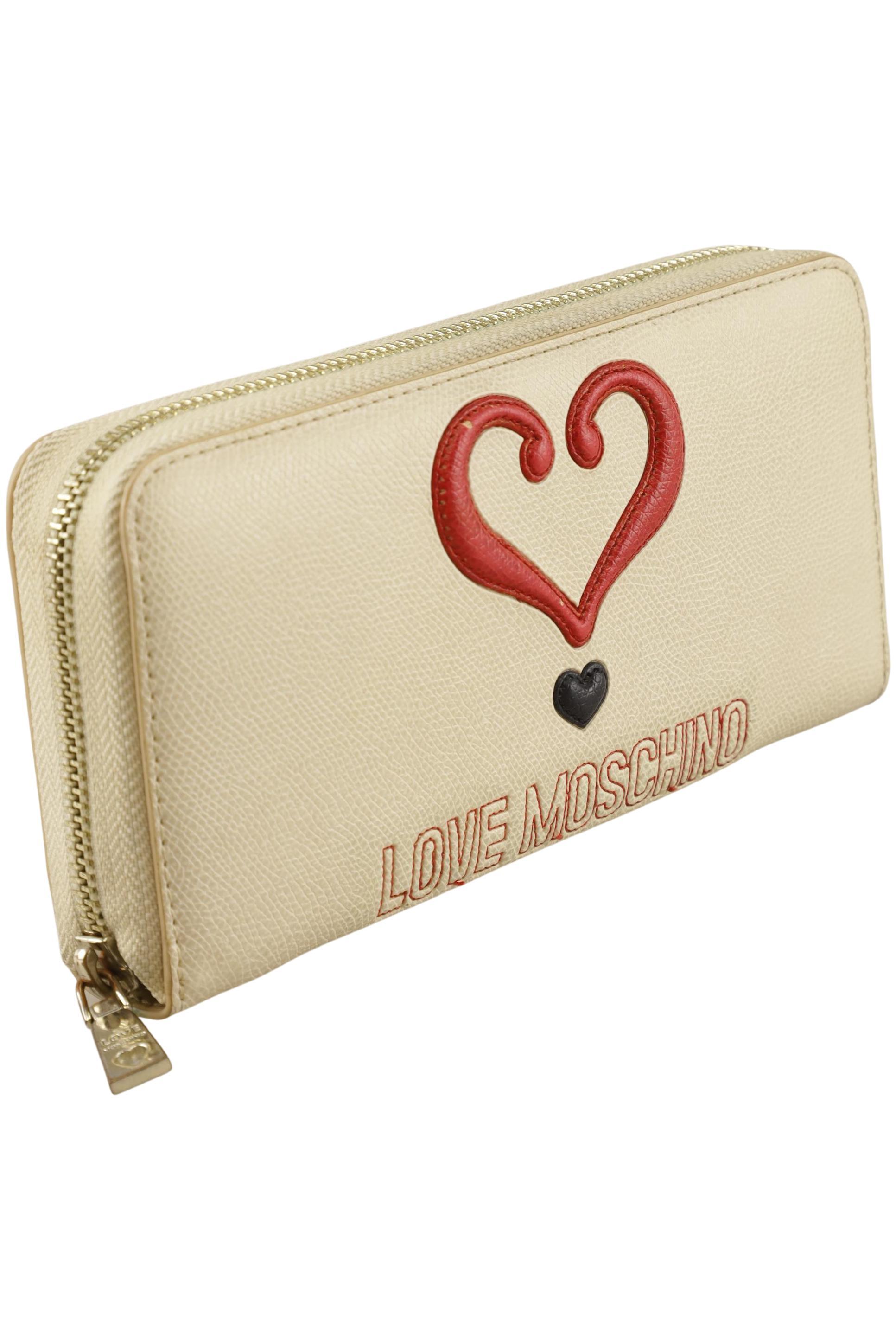

Love Moschino Damen Portemonnaie, beige, Gr.