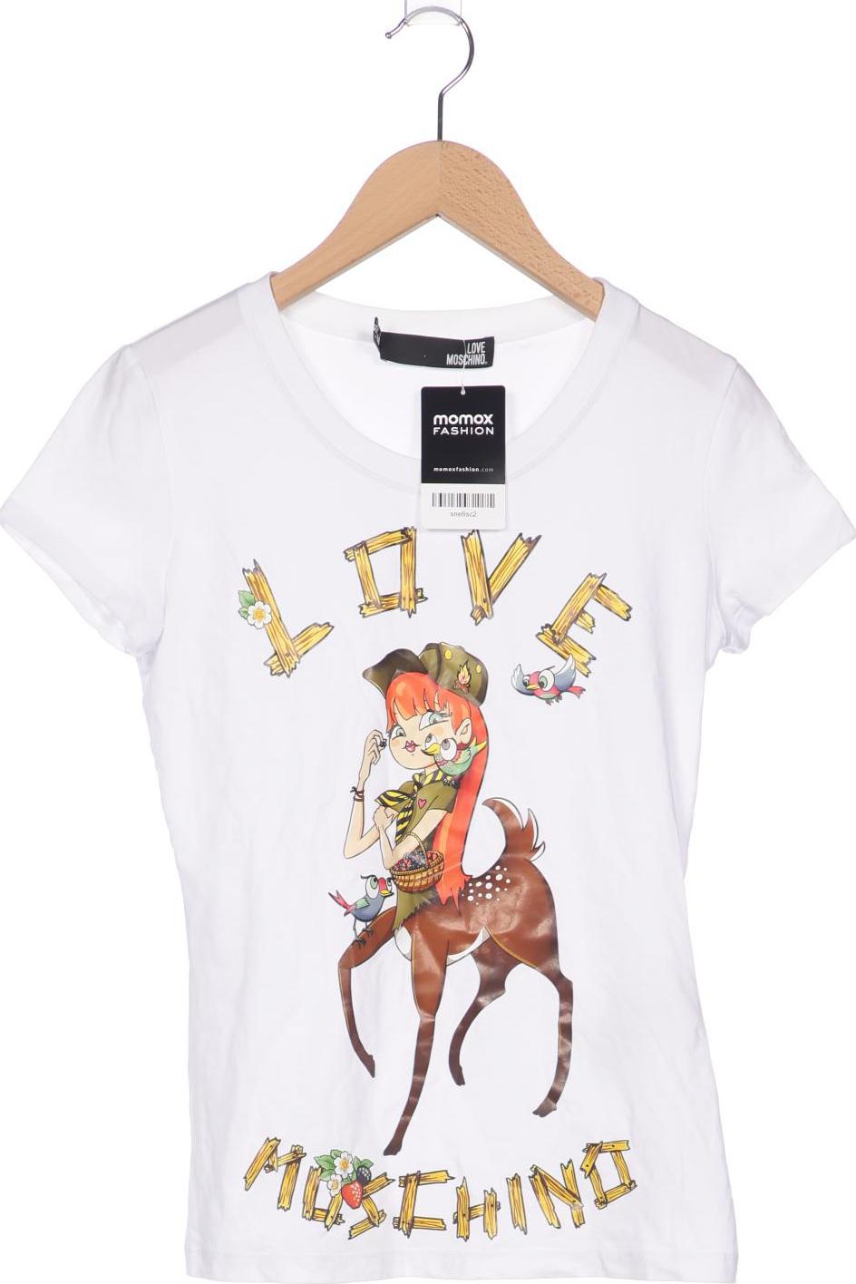 

Love Moschino Damen T-Shirt, weiß, Gr. 40