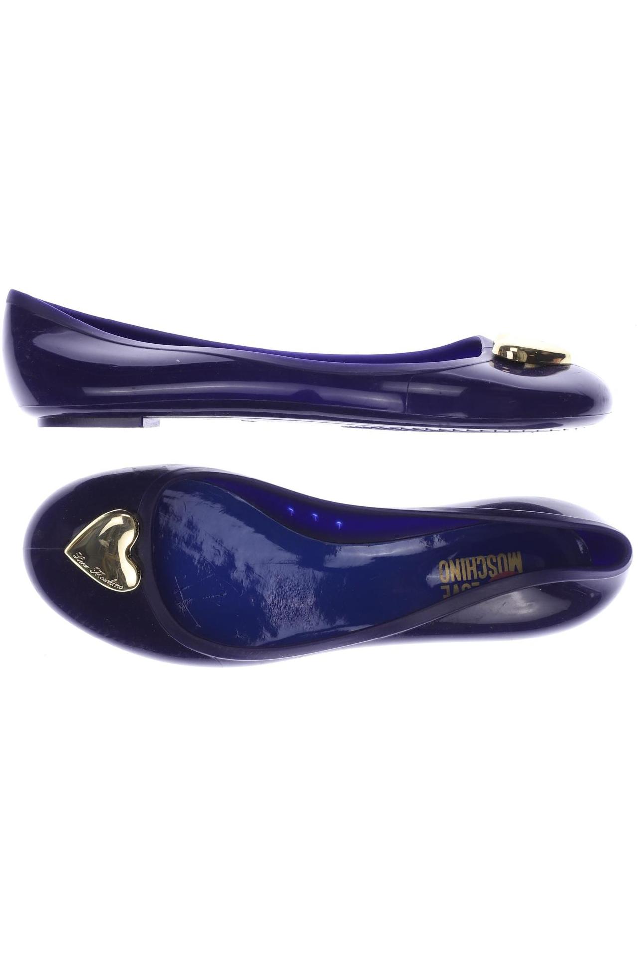 

LOVE MOSCHINO Damen Ballerinas, marineblau