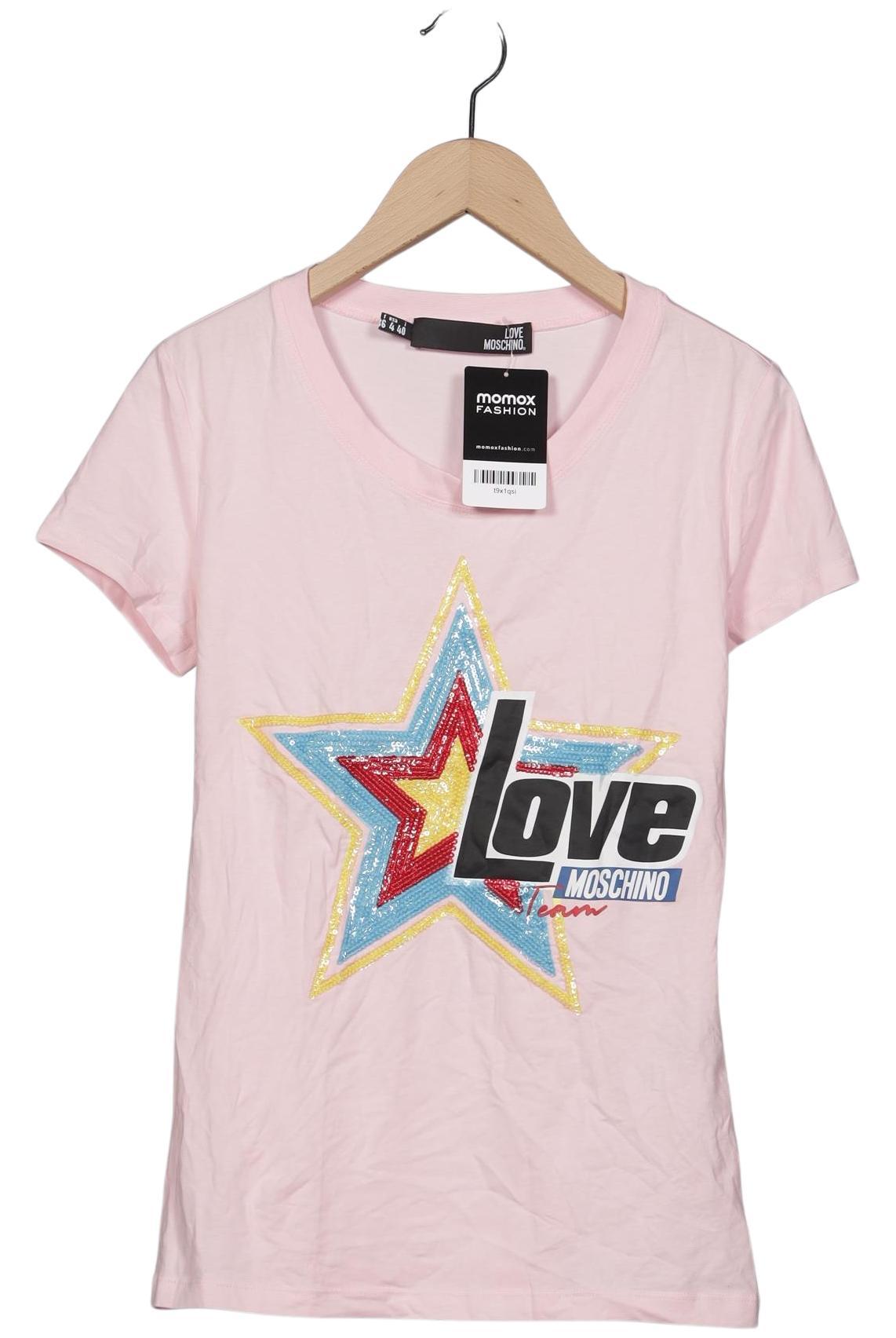 

Love Moschino Damen T-Shirt, pink, Gr. 36