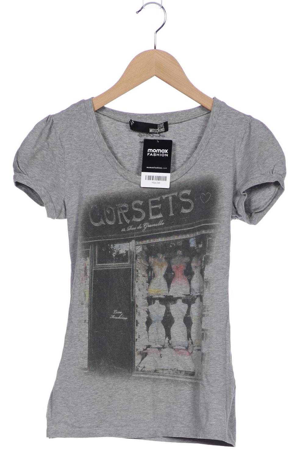 

Love Moschino Damen T-Shirt, grau, Gr. 38